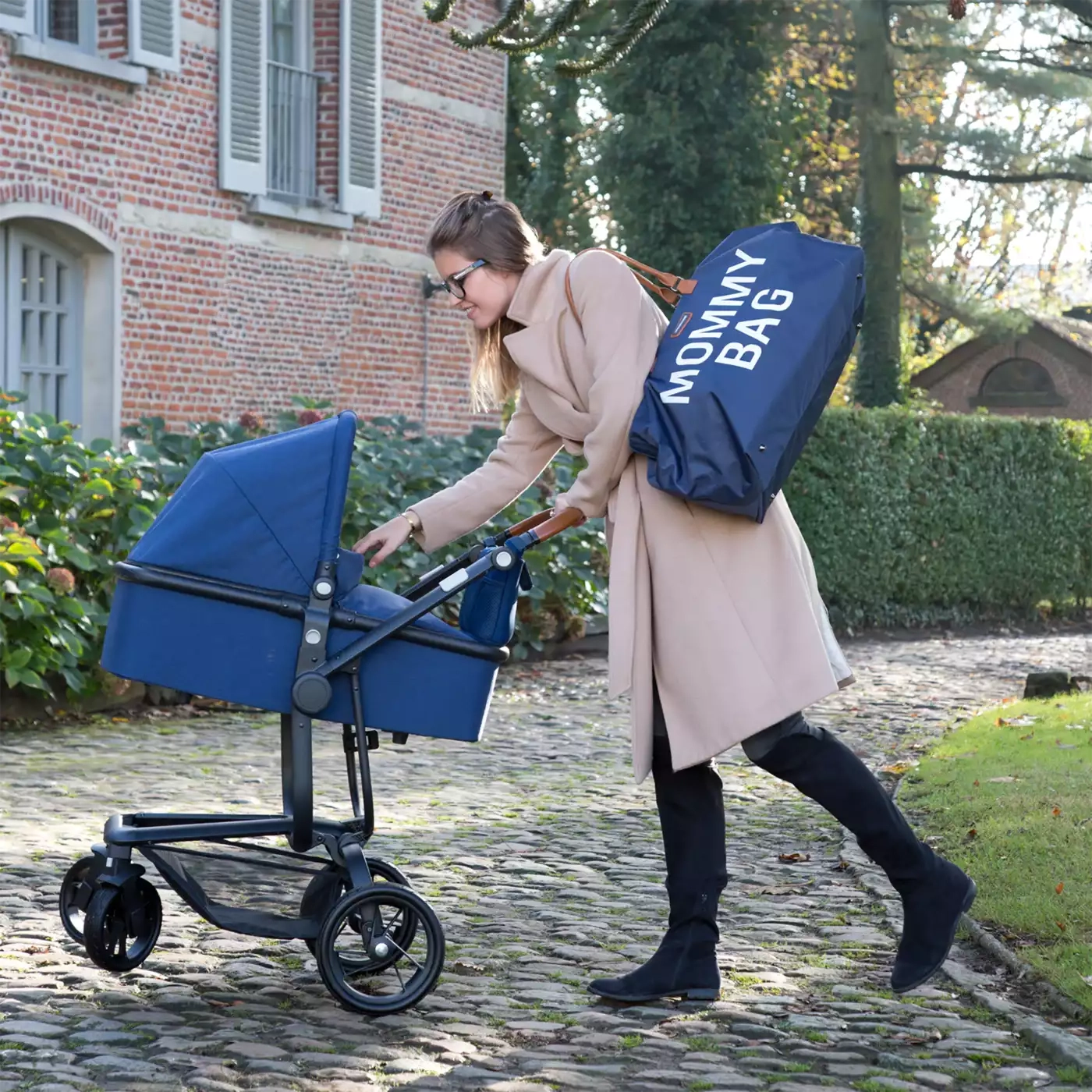 Wickeltaschen, CHILDHOME, Blau – Produktansicht