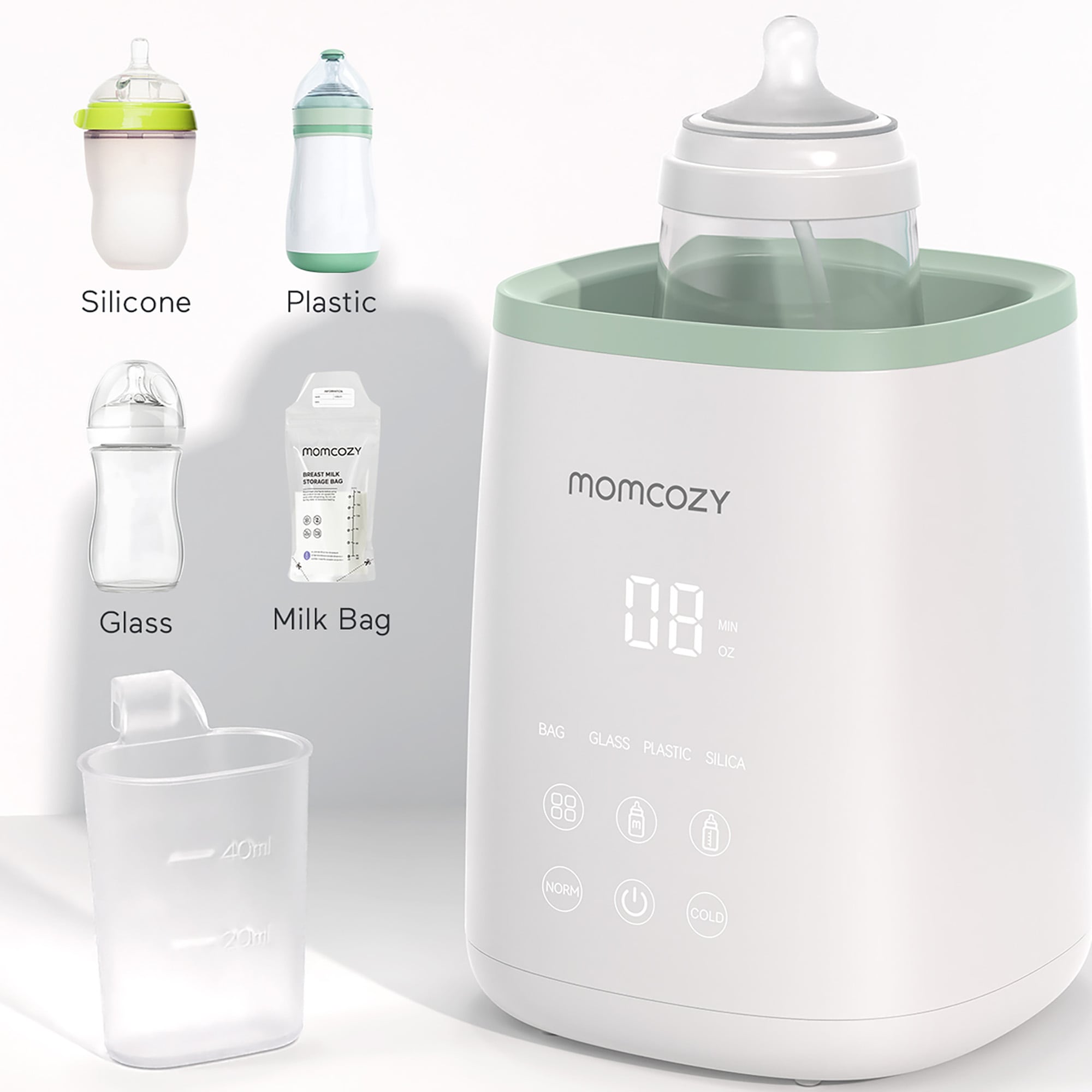 Babykostwärmer, momcozy, Weiß – Produktansicht