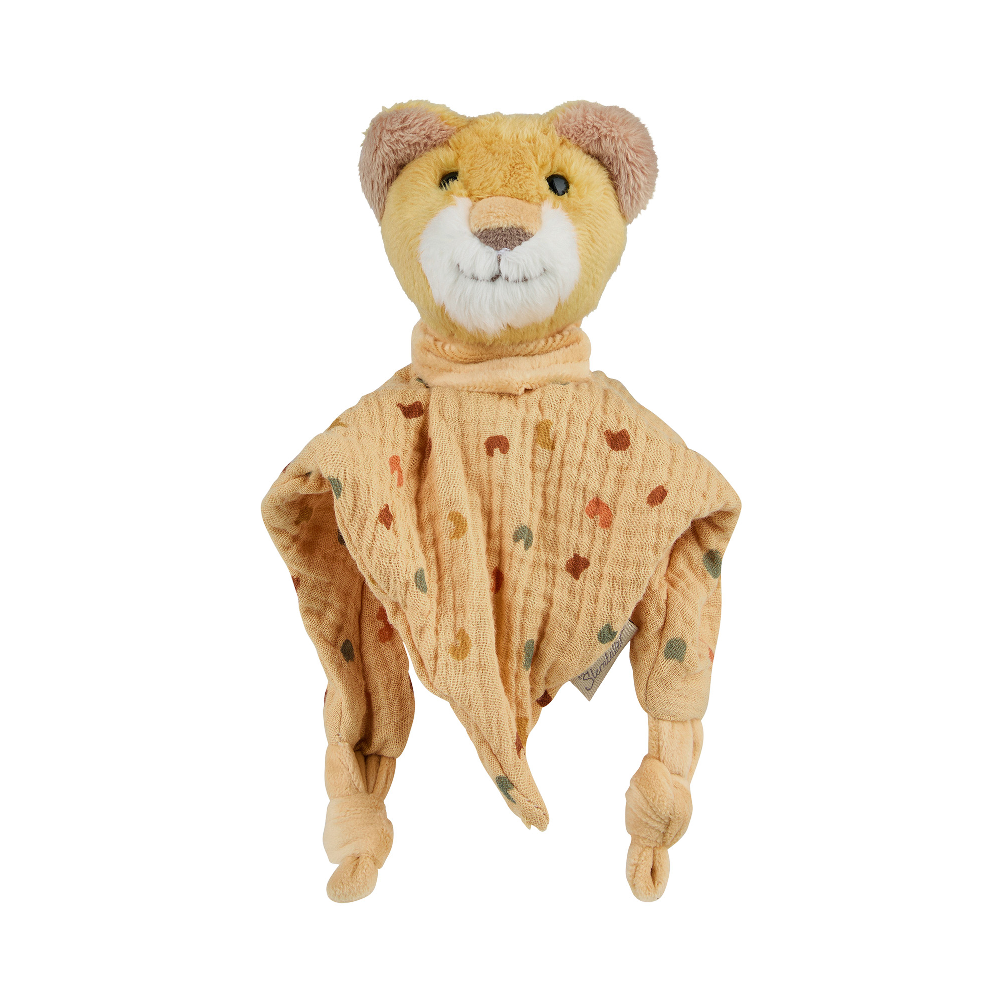 Schmusetücher, Sterntaler, Gelb – Besonderheit: Musselintuch mit Knoten an den Enden zum Entdecken