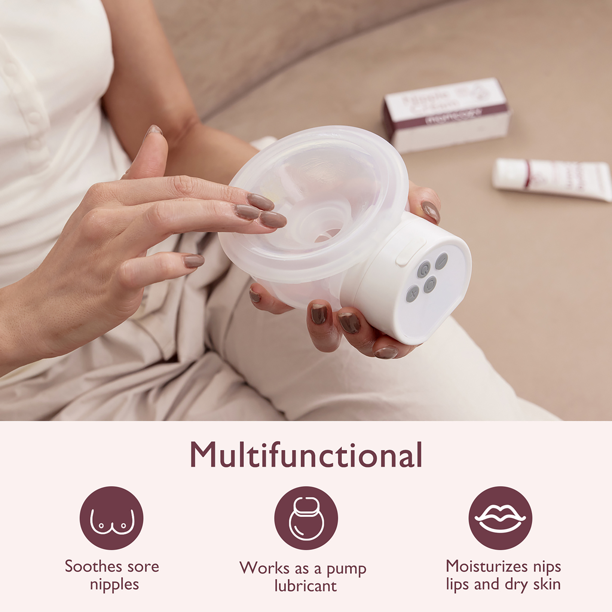 Brustwarzencremes, momcozy, Transparent – Produktansicht