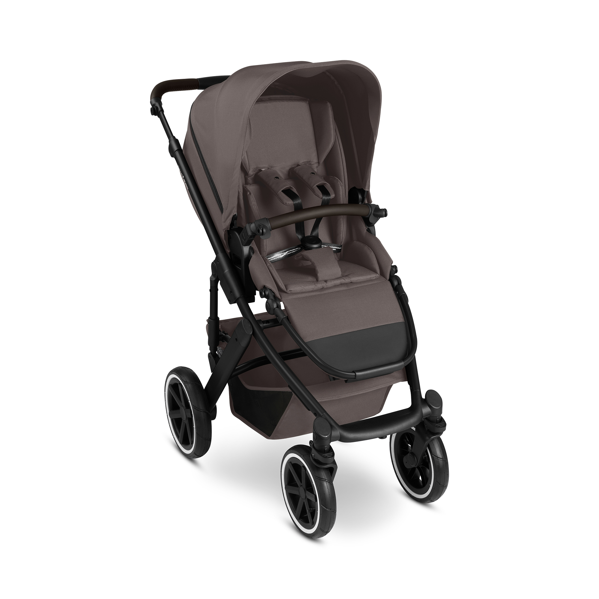 Kinderwagen Komplettsets, ABC DESIGN, Braun – Besonderheit: Set bestehend aus Kombi-Kinderwagen, Babyschale, Wickeltasche, Neugeborenenfußsack, Mulltücher, Adapter, Decke, Regenverdeck und Moskitonetz