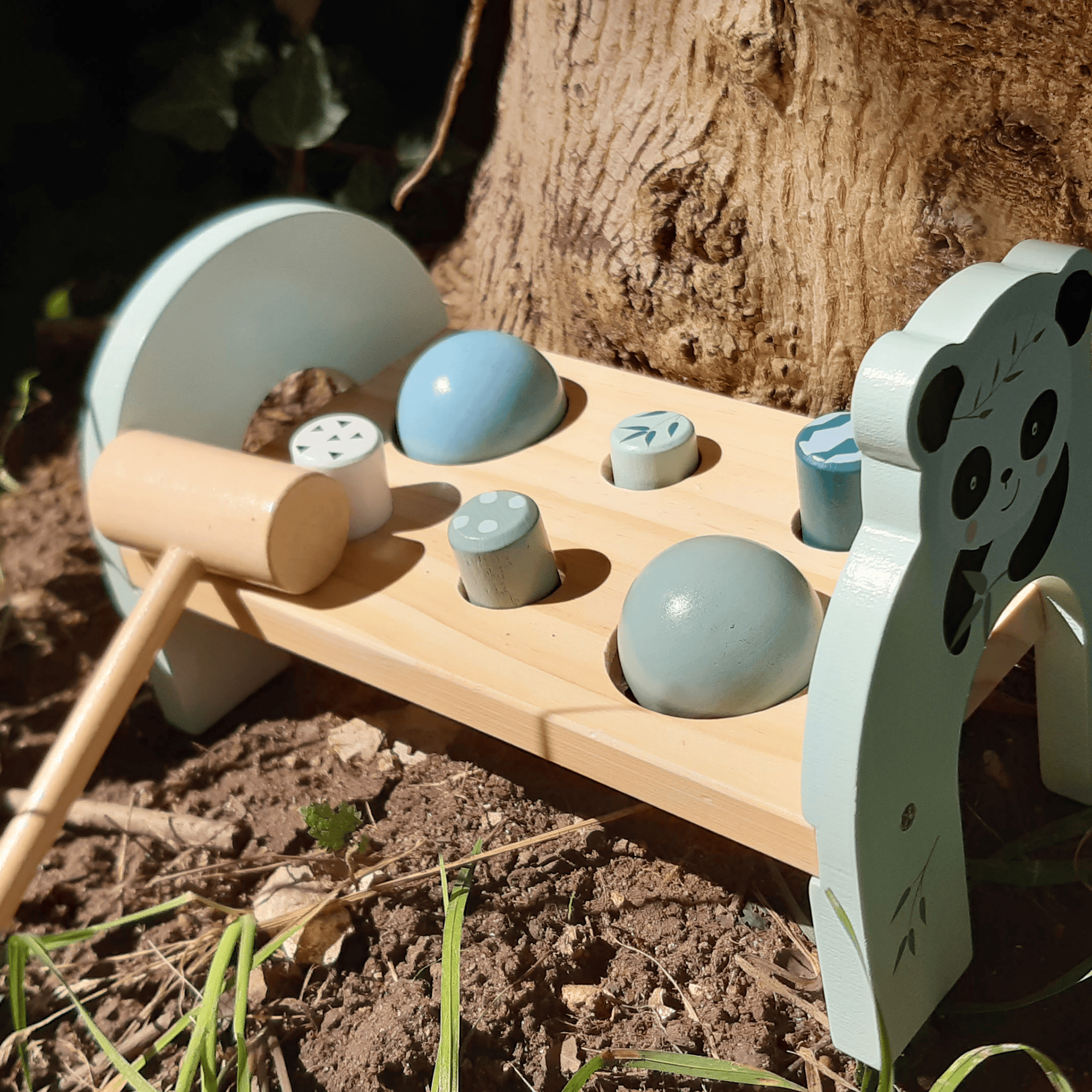Holzspielzeug, Eichhorn, Grün – Produktansicht