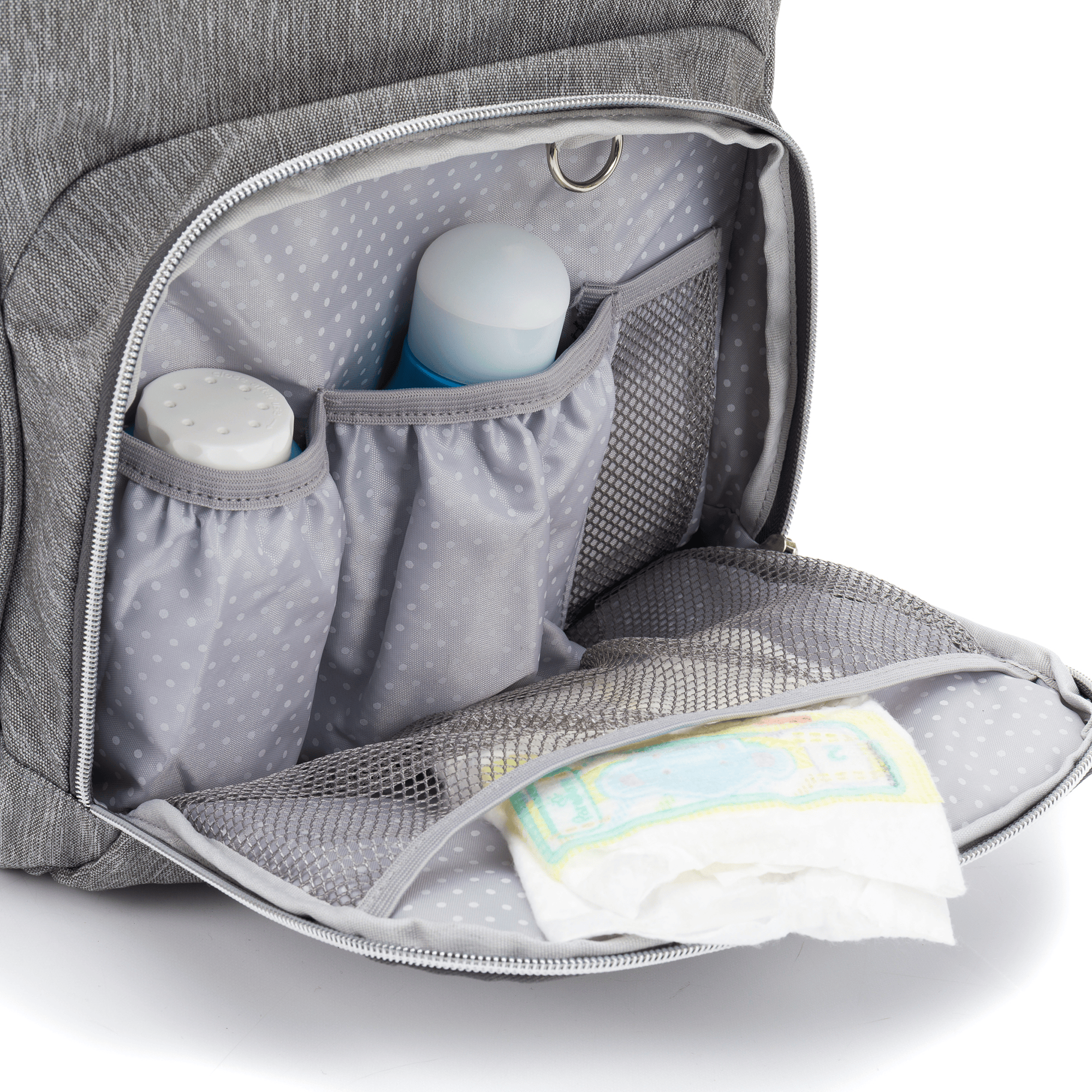 Wickelrucksäcke, LITTLE ONE, Grau – Produktansicht