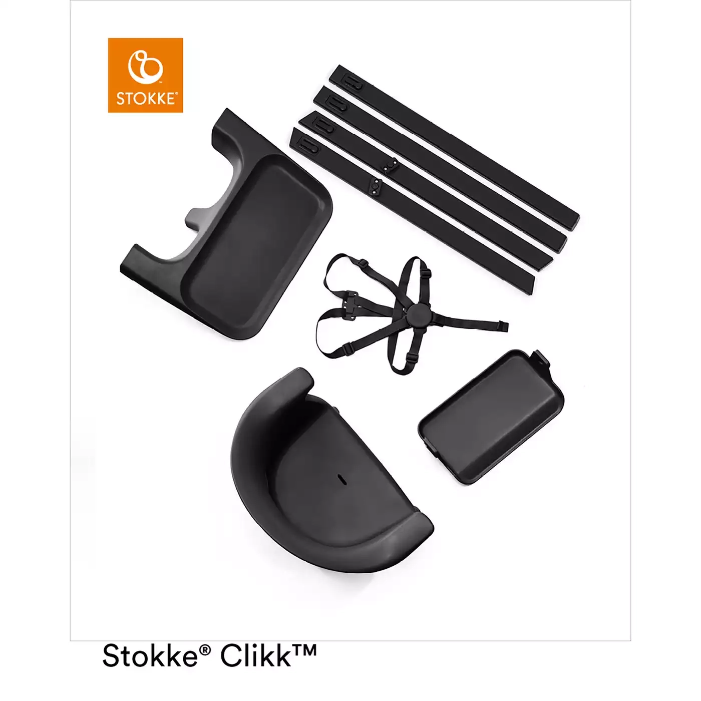 Treppenhochstühle, STOKKE, Schwarz – Produktansicht