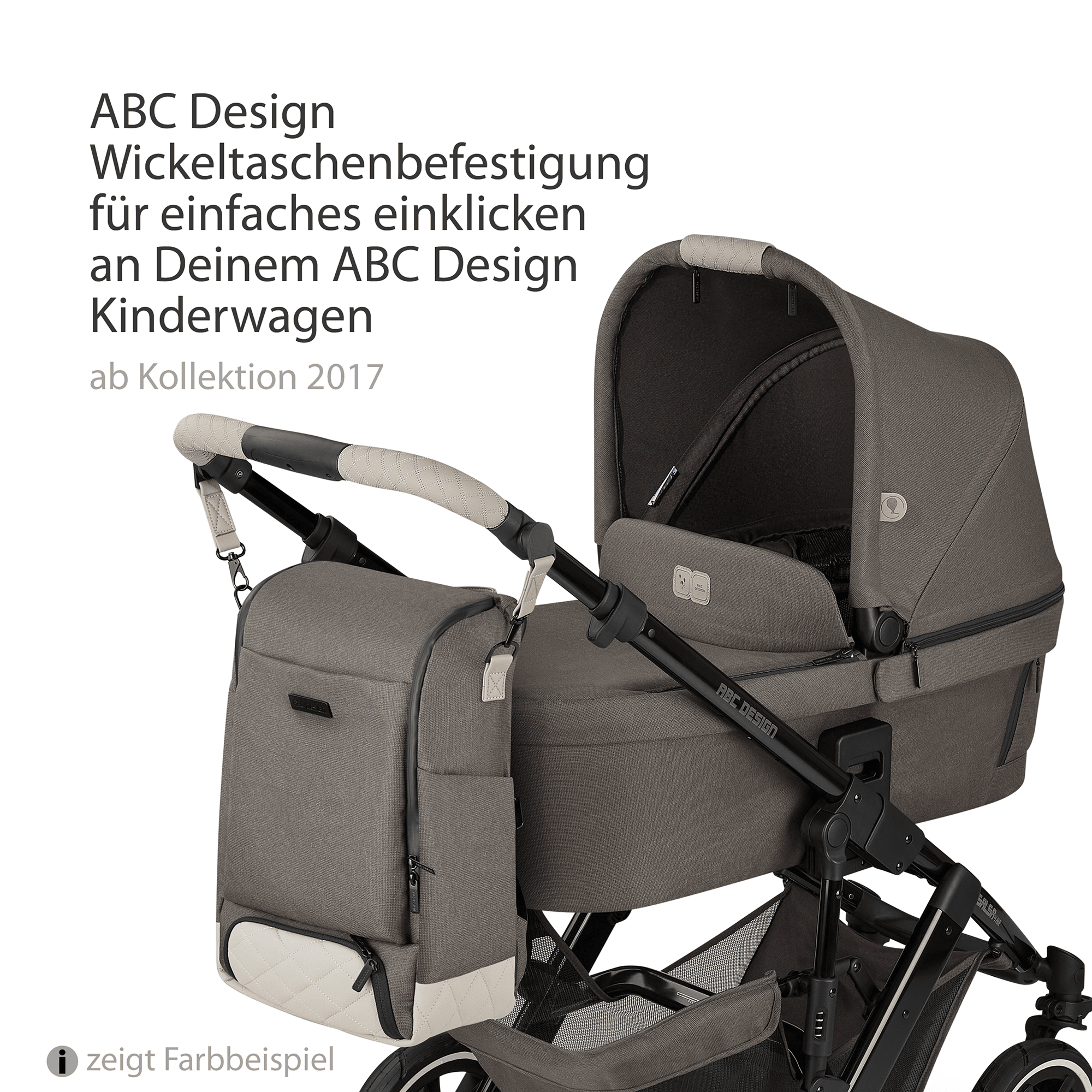 Wickelrucksäcke, ABC DESIGN, Beige – Produktansicht
