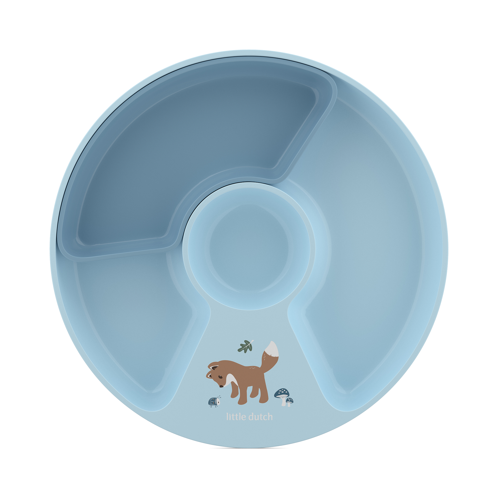 Kinderteller, MEPAL, Blau – Besonderheit: mit herausnehmbarem Einsatz