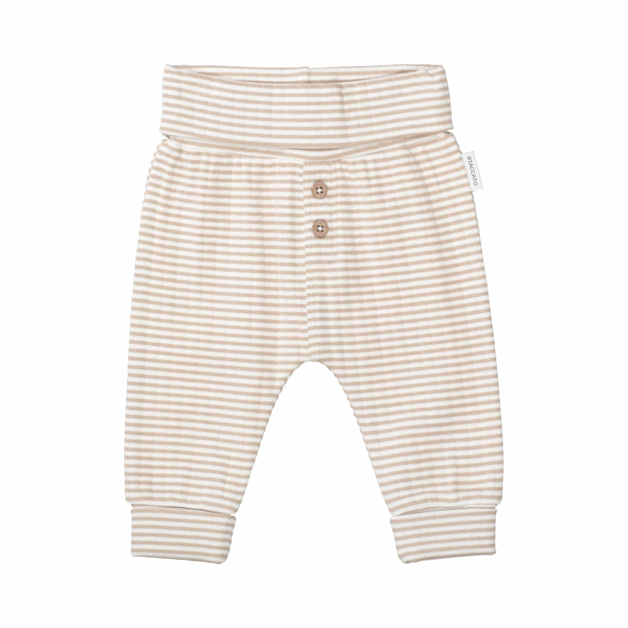 Schlupfhosen, STACCATO, Beige – Besonderheit: aus 95% Bio-Baumwolle