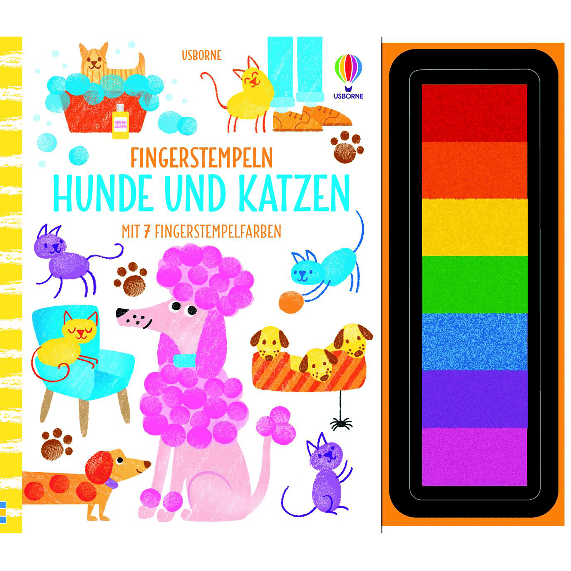 Kinderbücher, USBORNE, Blau – Besonderheit: mit 7 verschiedenen Stempelfarben