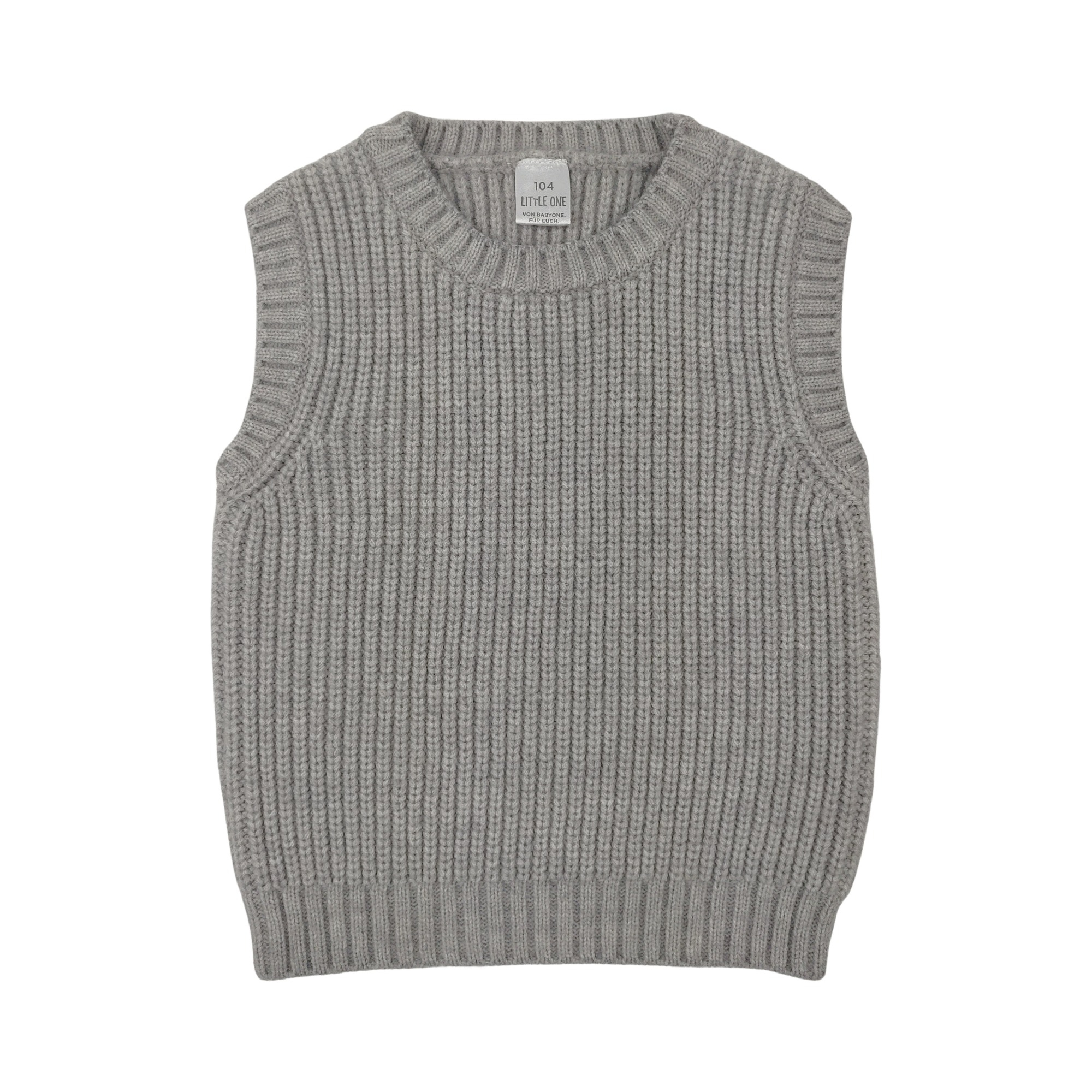 Strickpullover, LITTLE ONE, Beige – Besonderheit: ärmelloser Pullover
