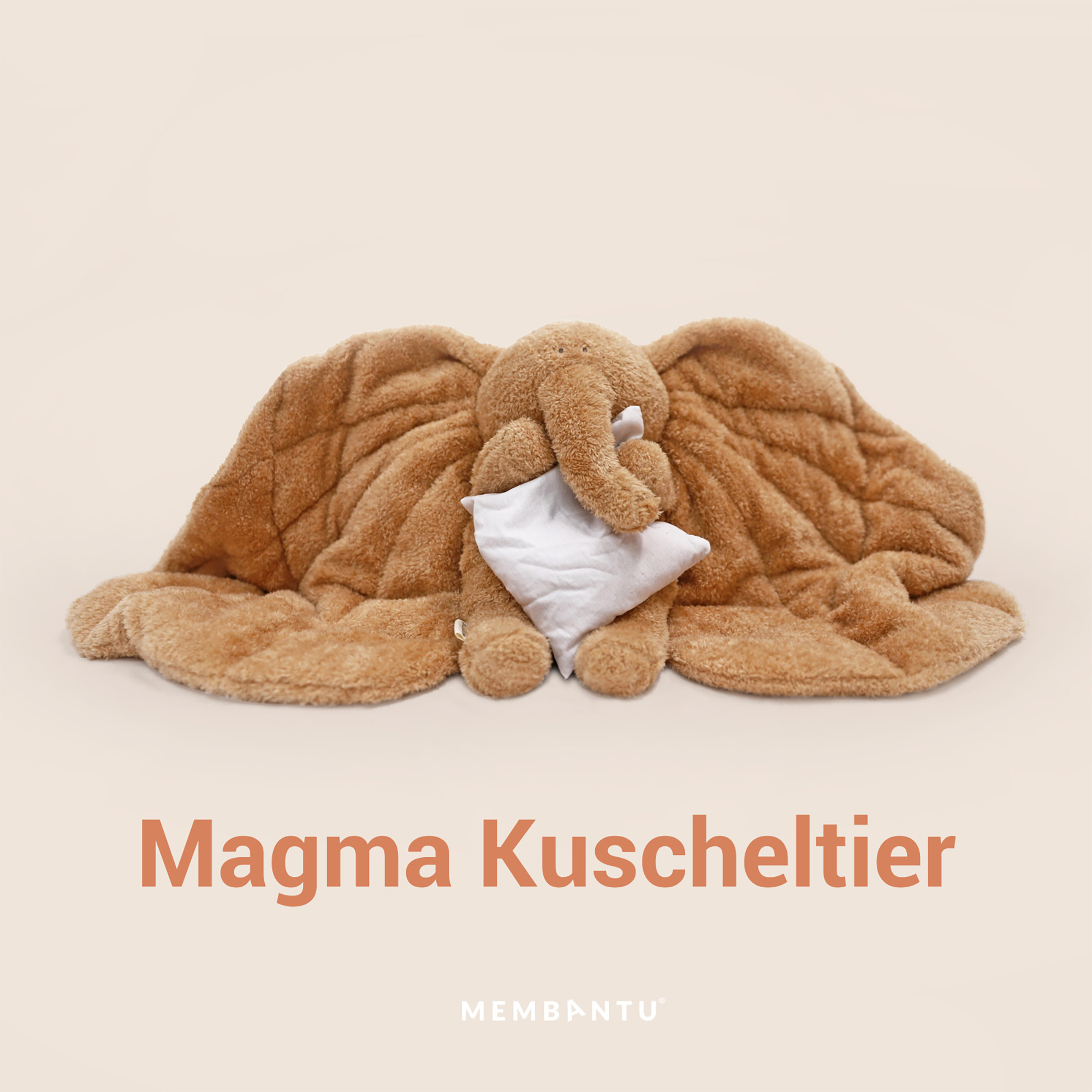 Kuscheltiere Elefanten, MEMBANTU, Braun – Produktansicht