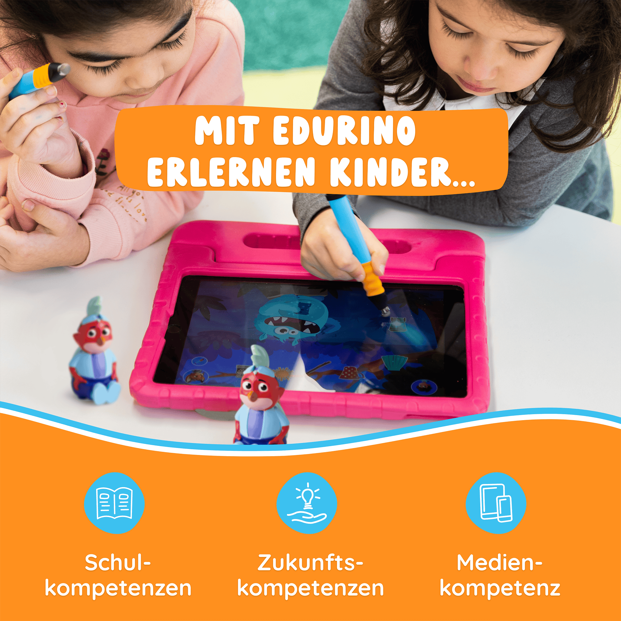 Spielfiguren, EDURINO, Rot – Produktansicht