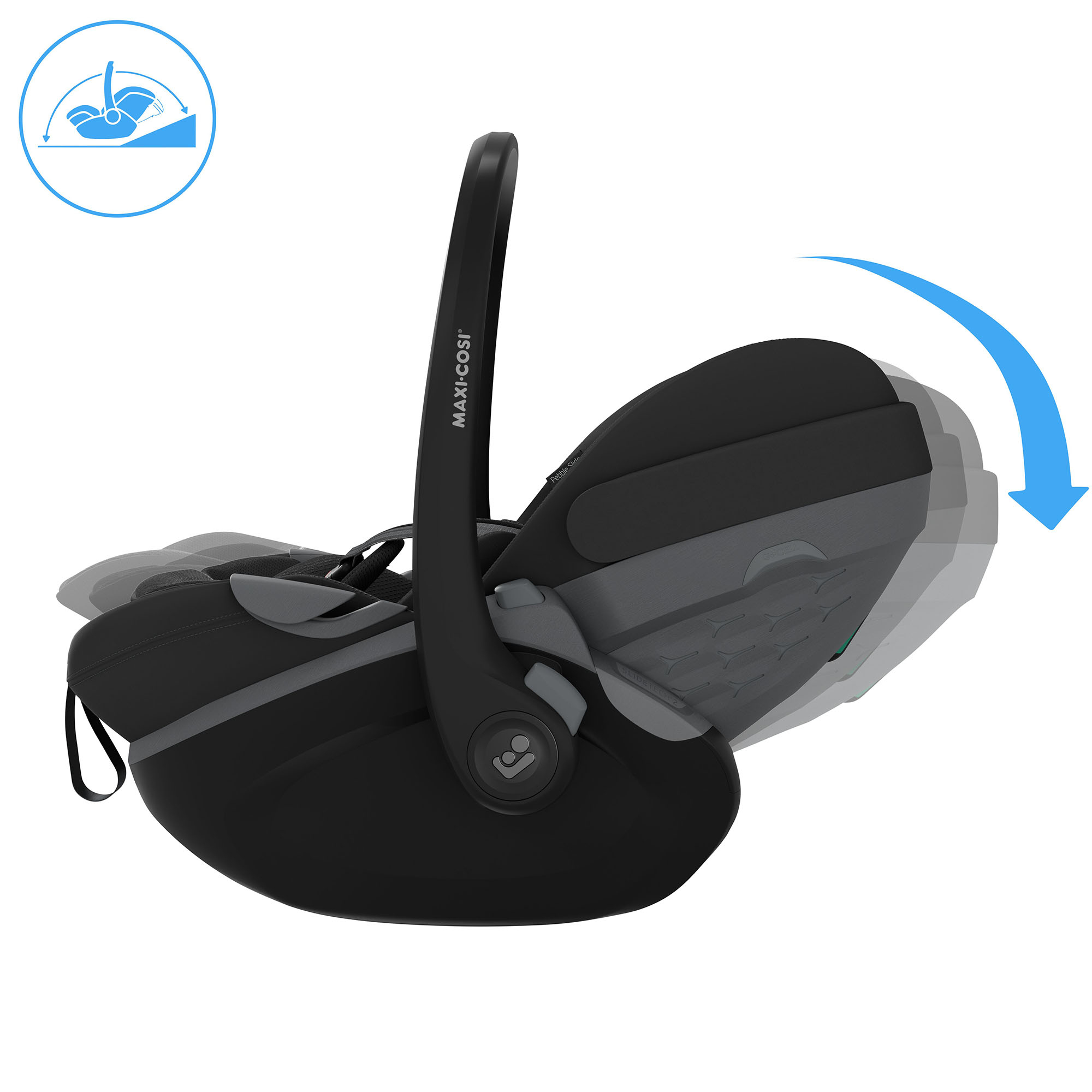 Babyschalen 0-13 kg, Gruppe 0+, MAXI-COSI Premium, Schwarz – Produktansicht