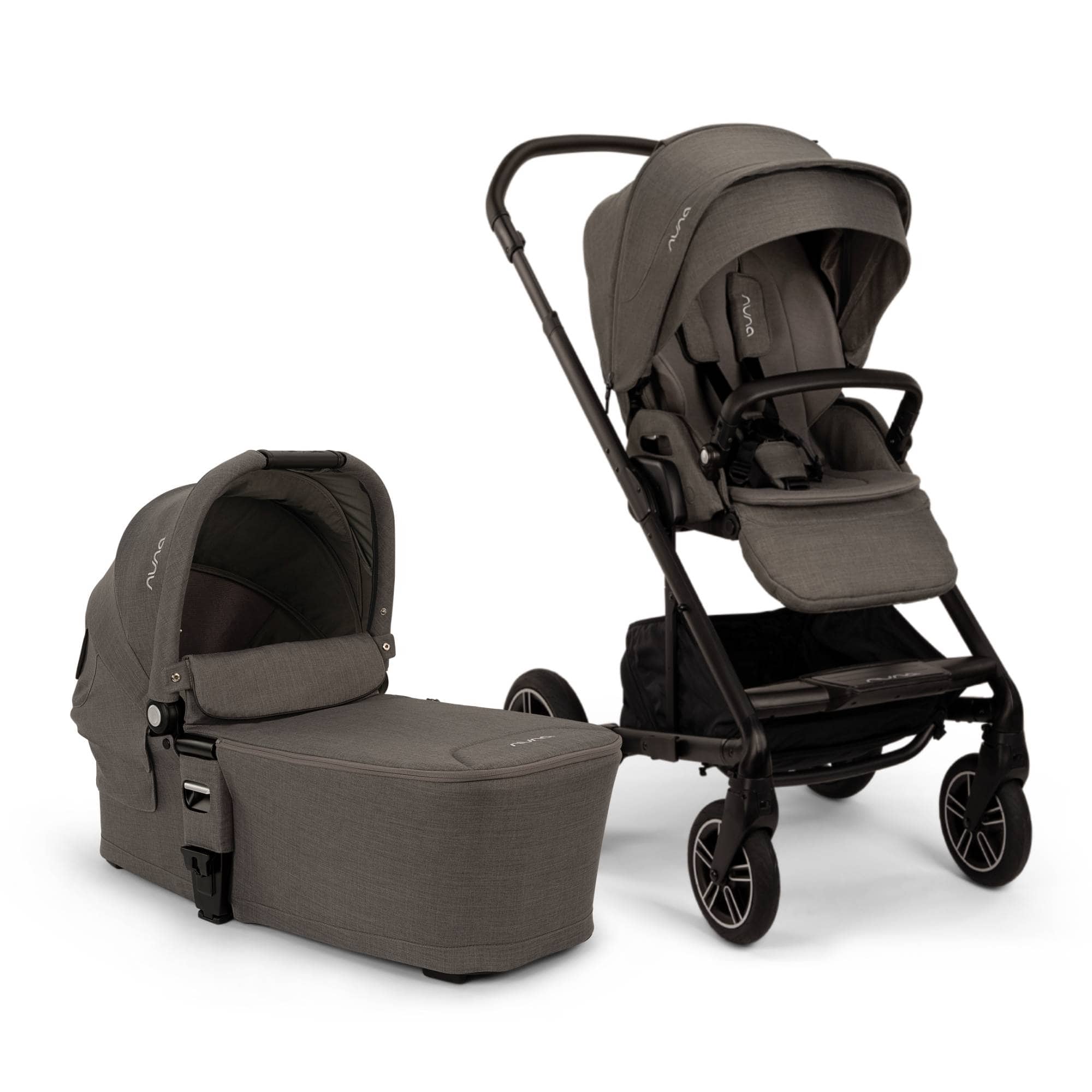 Kombi-Kinderwagen, nuna, Braun – Besonderheit: Set bestehend aus dem nuna MIXX Next Thunder und der MIXX Next Babywanne Thunder