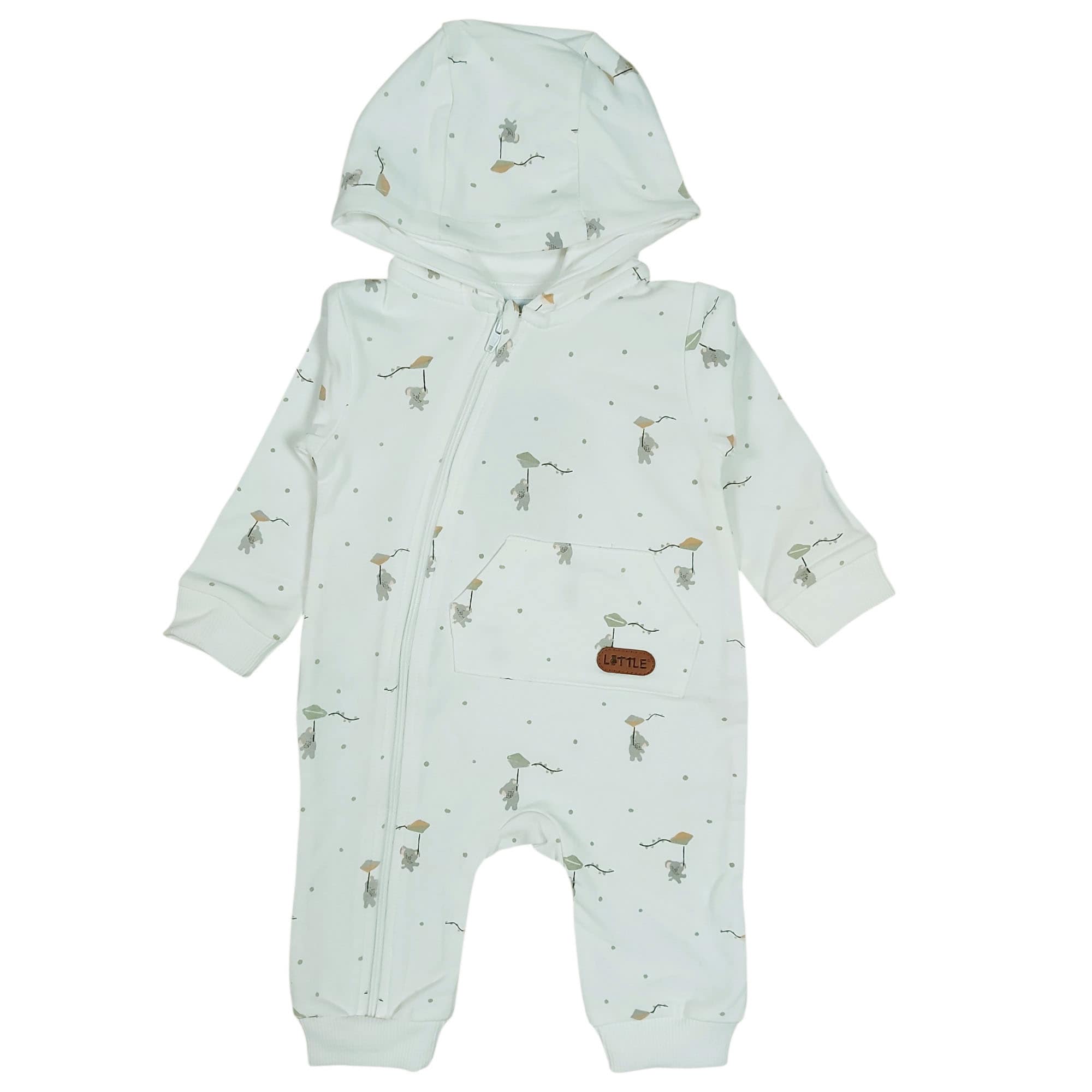 Overalls, LITTLE, Weiß – Besonderheit: aus 95% Baumwolle