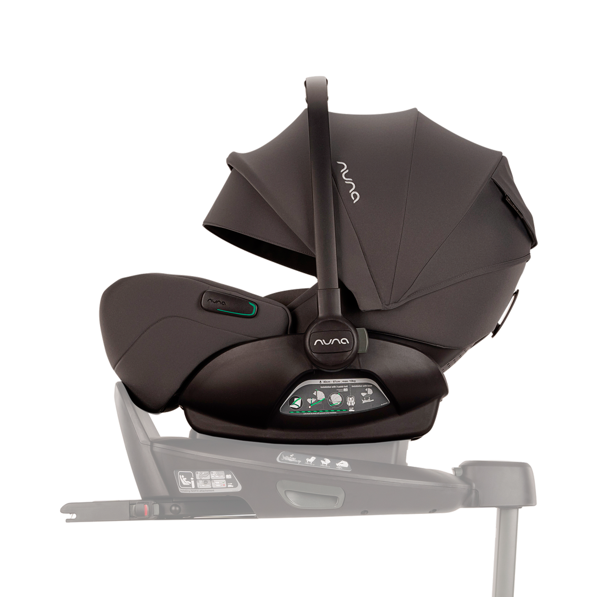 Babyschalen 0-13 kg, Gruppe 0+, nuna, Grau – Produktansicht