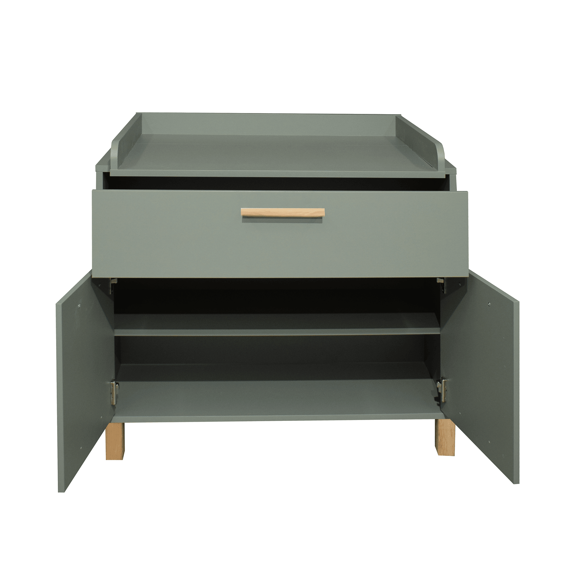 Wickelkommoden schmal, Mäusbacher, Grün – Produktansicht