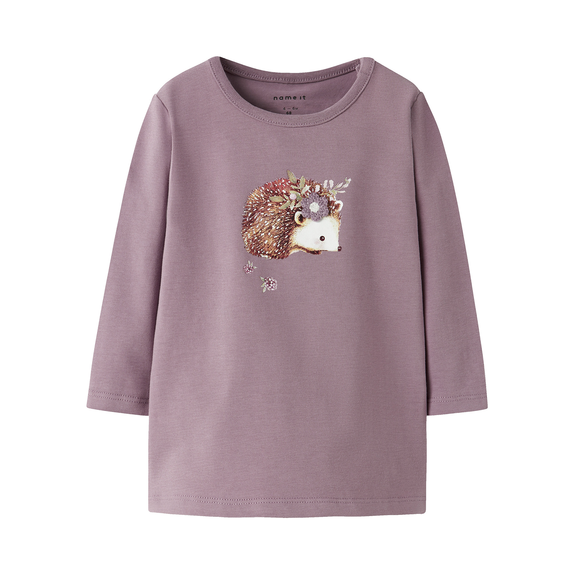 Langarmshirts, name it, Pink – Besonderheit: aus 95% Baumwolle