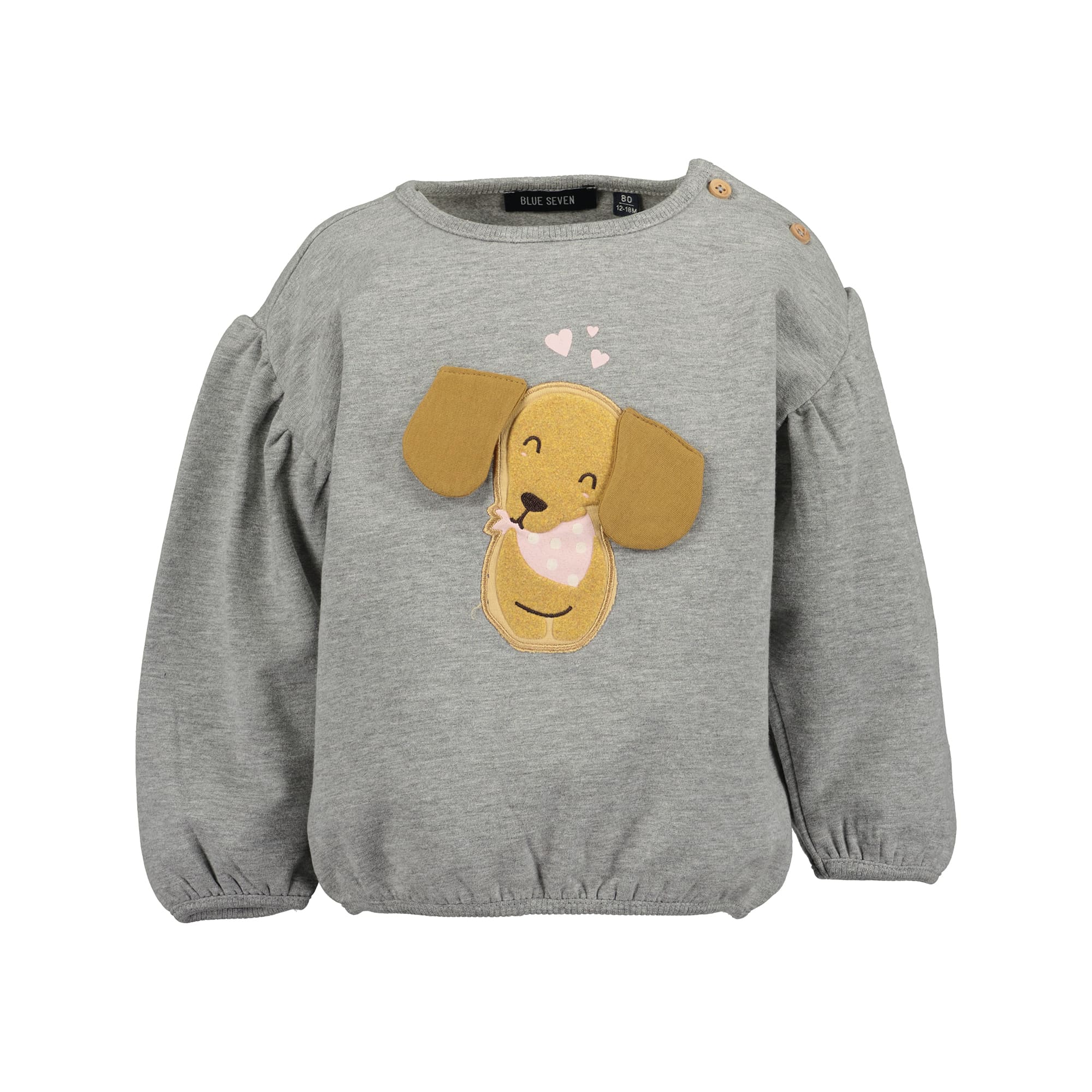 Pullover & Sweatshirts, blue seven, Grau – Besonderheit: aus 100% Baumwolle