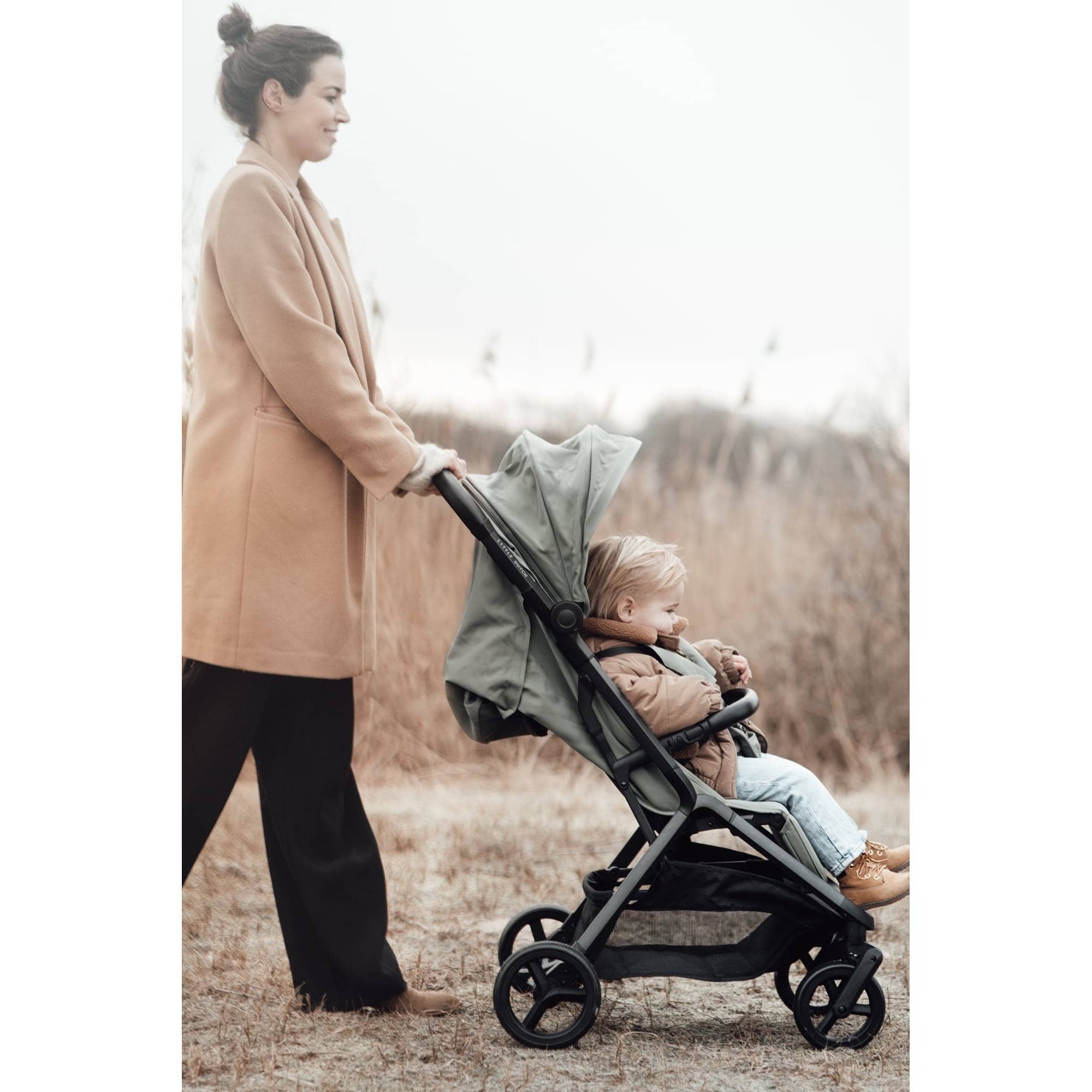 Buggys, LITTLE DUTCH, Beige – Besonderheit: Rückenlehne verstellbar in 4 verschiedene Positionen