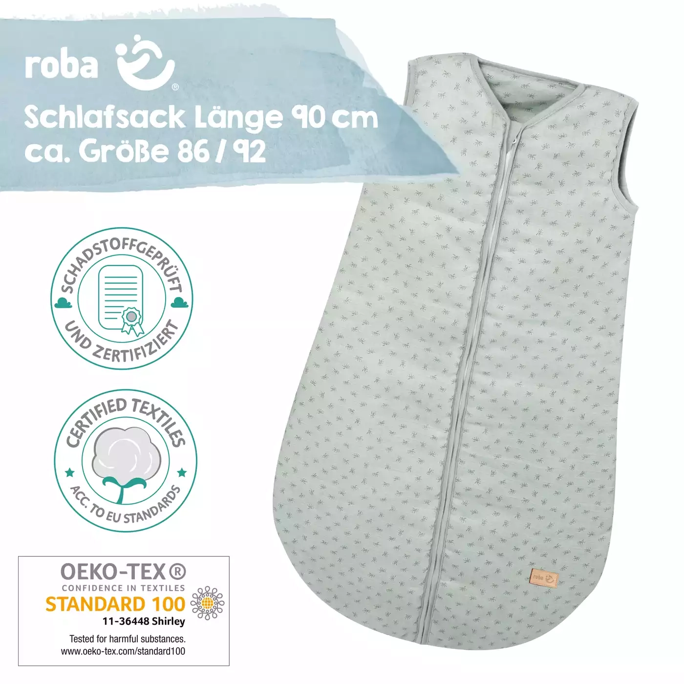 Ganzjahresschlafsäcke, roba, Grün – Produktansicht