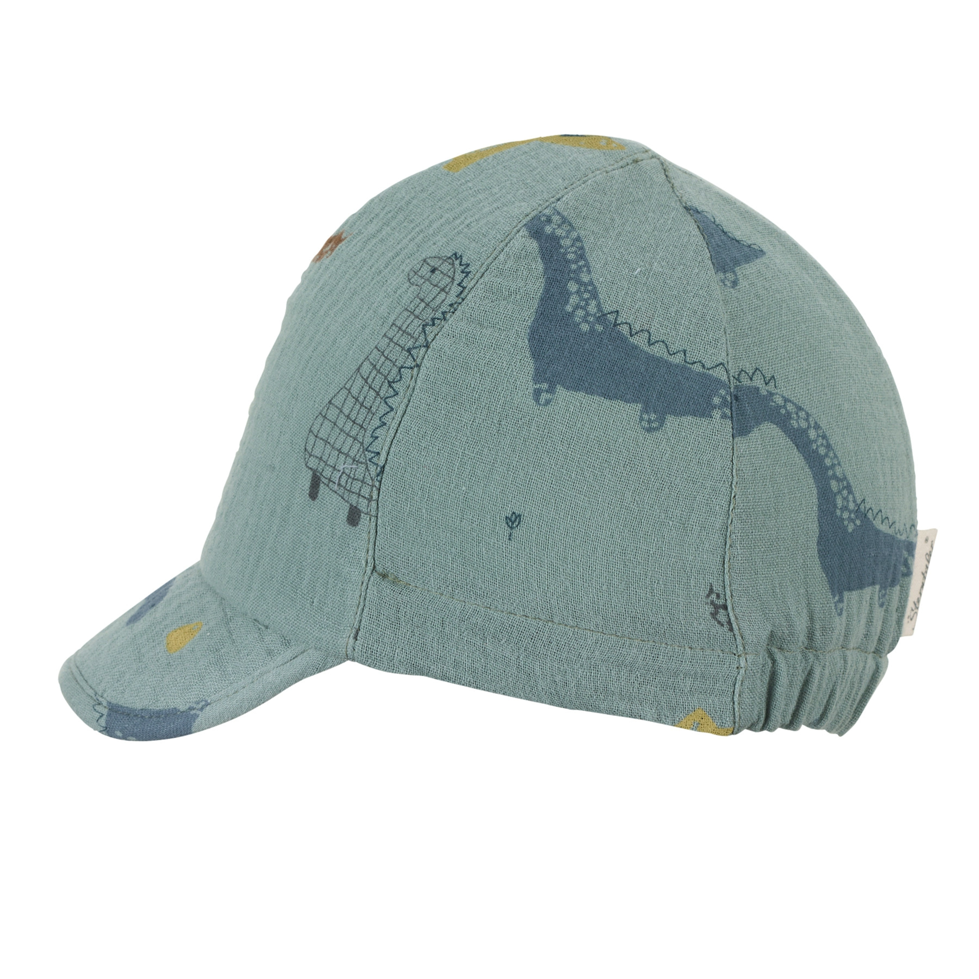Sterntaler Kinder Schirmmütze Mit Nackenschutz – Dinosaurier-Motiv, Aus Bio-Baumwolle, Für Jungen & Mädchen