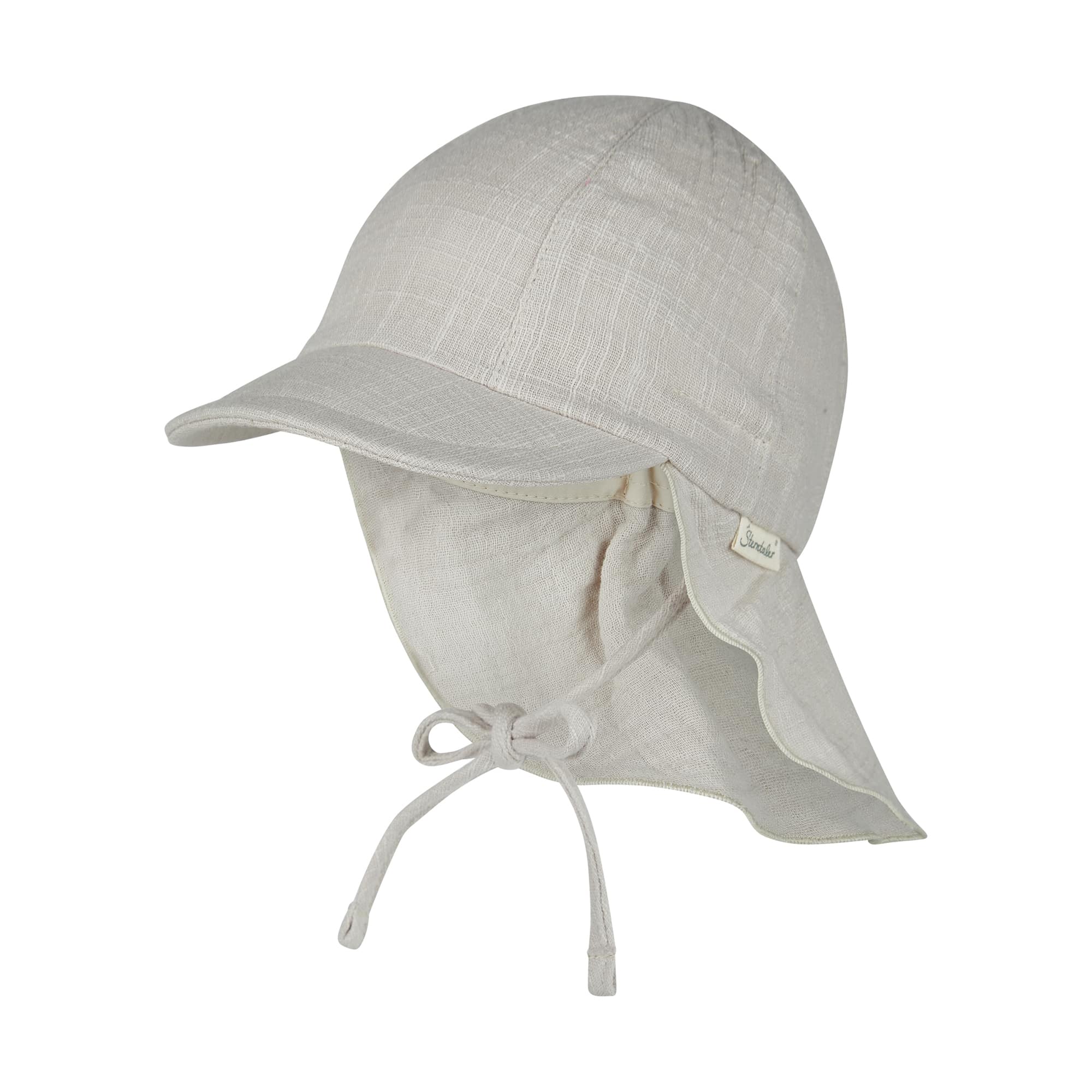 Schirmmützen, Sterntaler, Grau – Besonderheit: verlängerter Nackenbereich bedeckt den empfindlichen Nacken optimal vor intensiver Sonneneinstrahlung