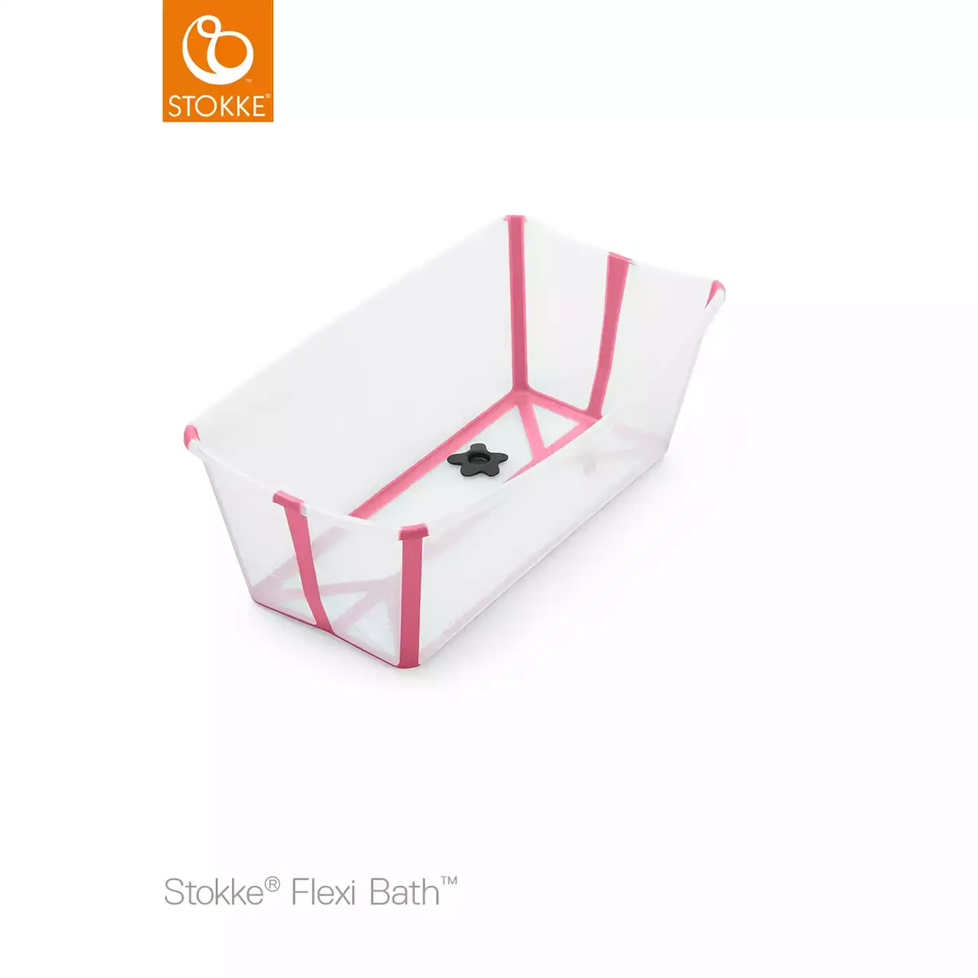Flexi Bath® Transparent Pink mit hitzeempfindlichem Stöpsel STOKKE Pink 2000575278703 3