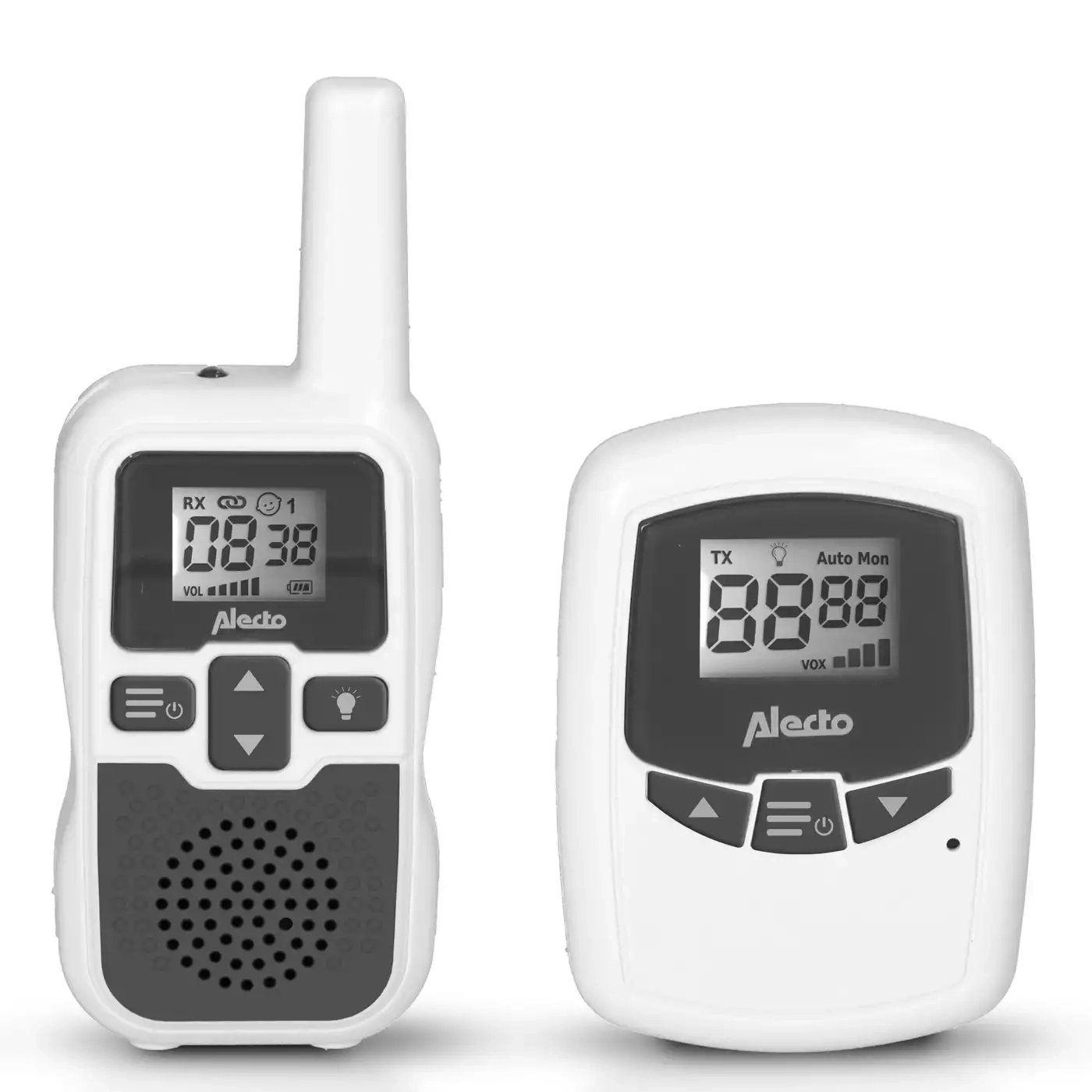 Audio Babyphone, Alecto baby, Weiß – Produktansicht