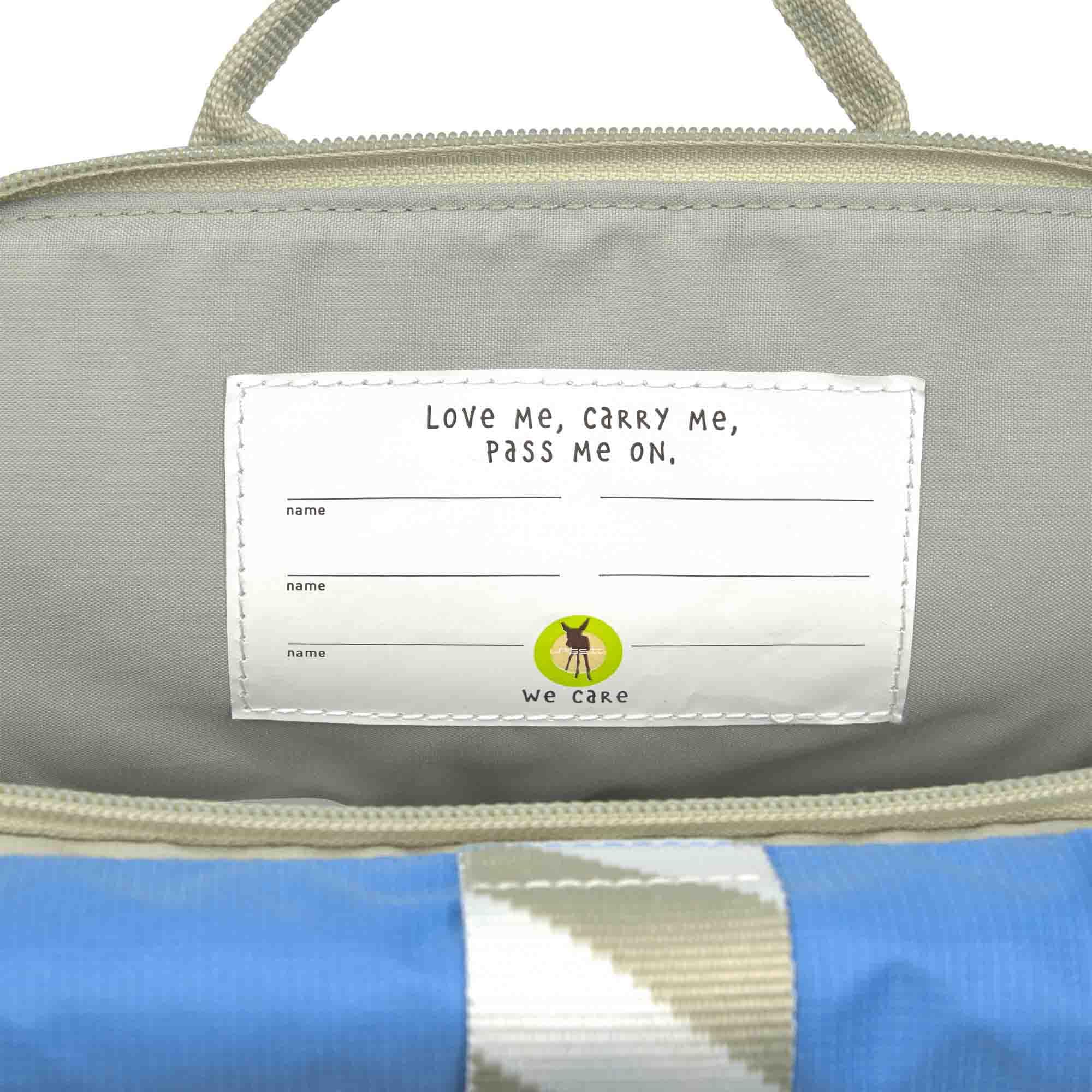 Kinderrucksäcke, LÄSSIG, Blau – Produktansicht