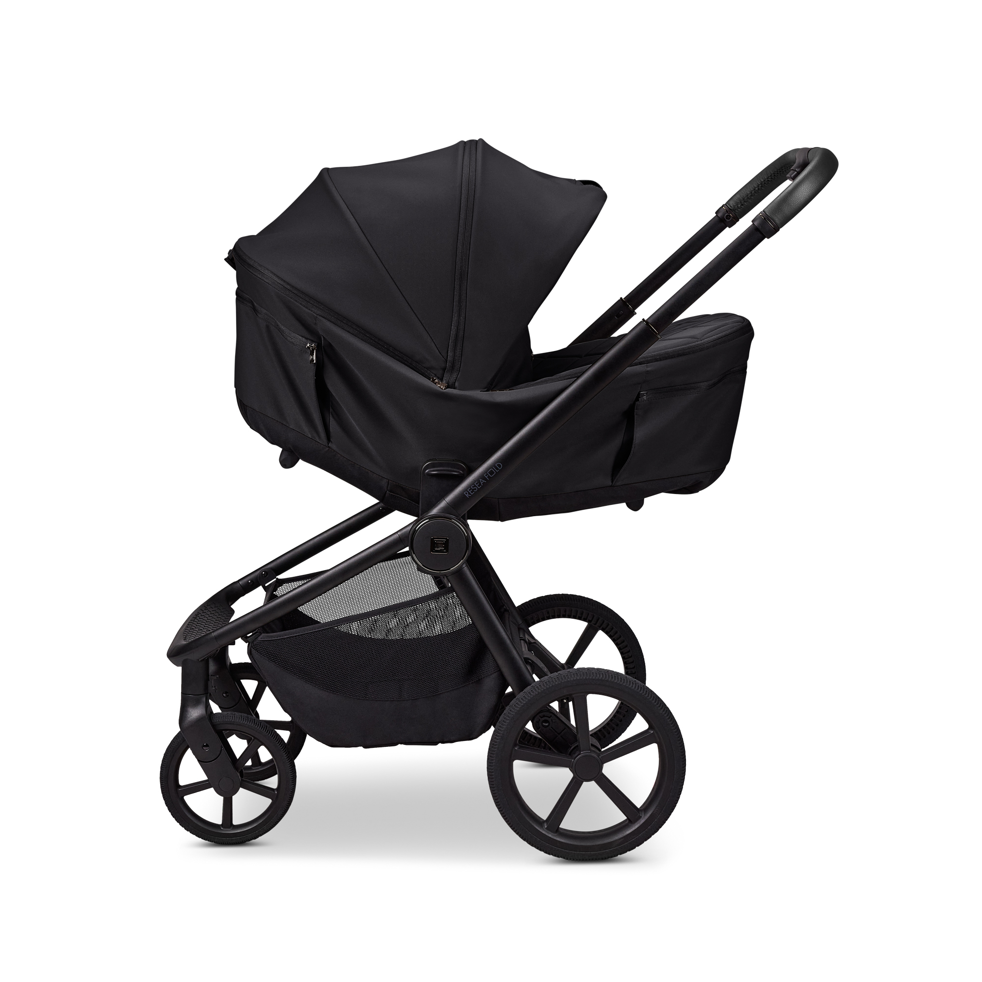 Kombi-Kinderwagen, MOON, Schwarz – Produktansicht