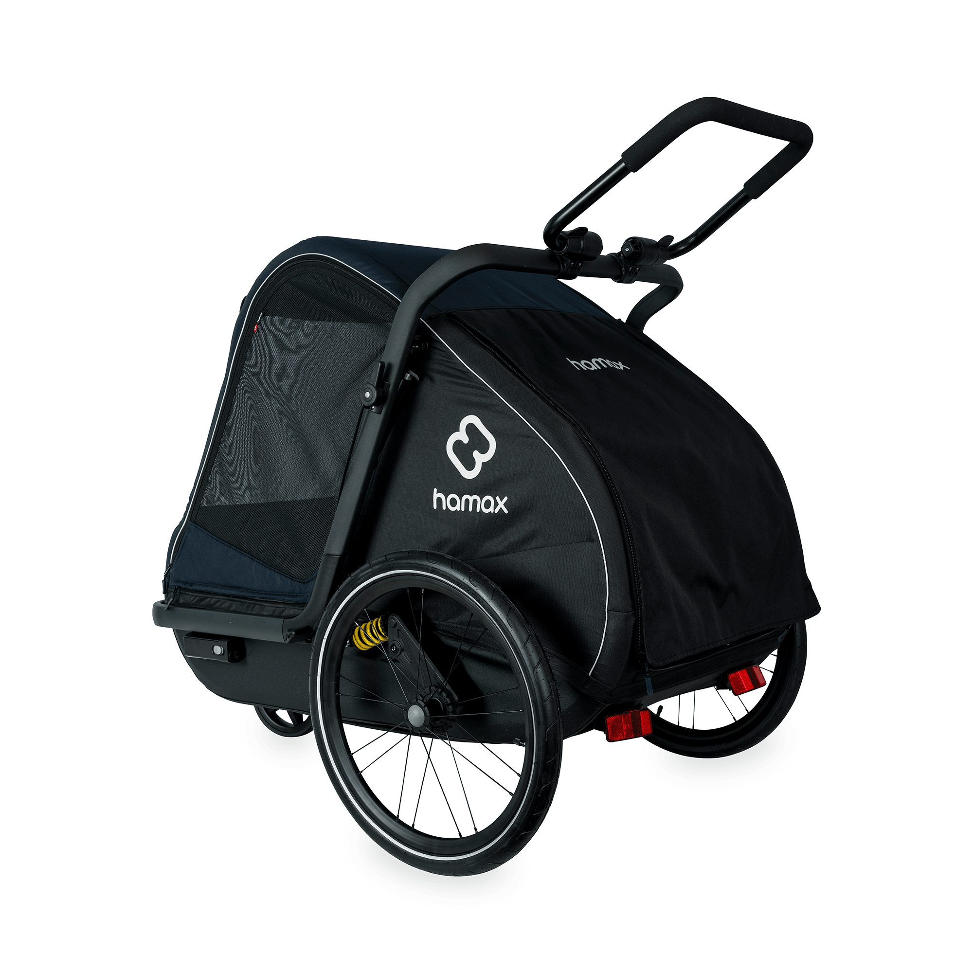 Fahrradanhänger, hamax, Blau – Produktansicht