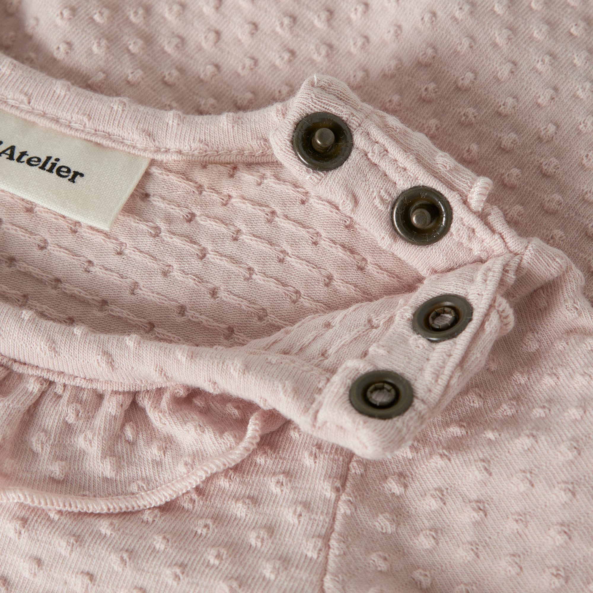 Langarmbodys, Lil' Atelier, Pink – Produktansicht