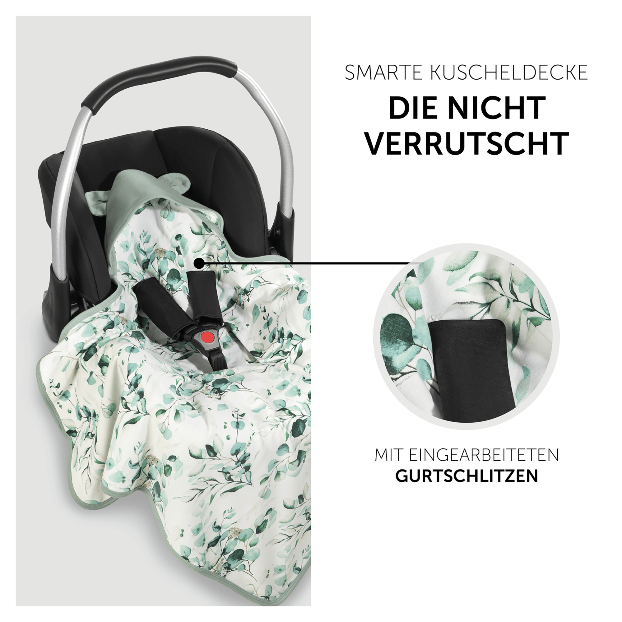 Einschlagdecken & Decken, hauck, Grün – Produktansicht