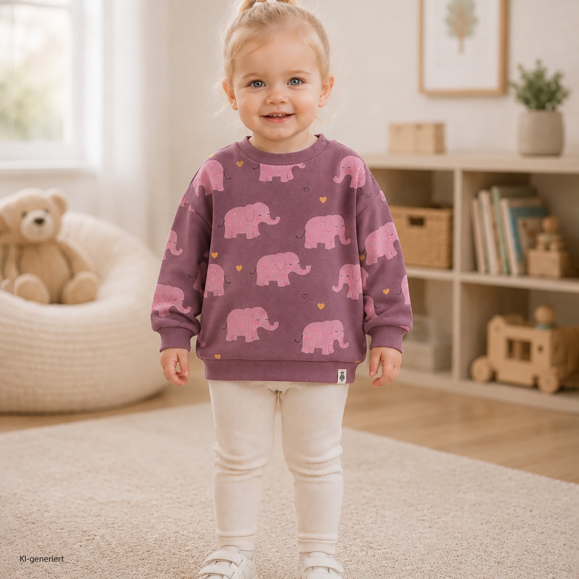 Pullover & Sweatshirts, LITTLE, Lila – Besonderheit: aus 80% Baumwolle 