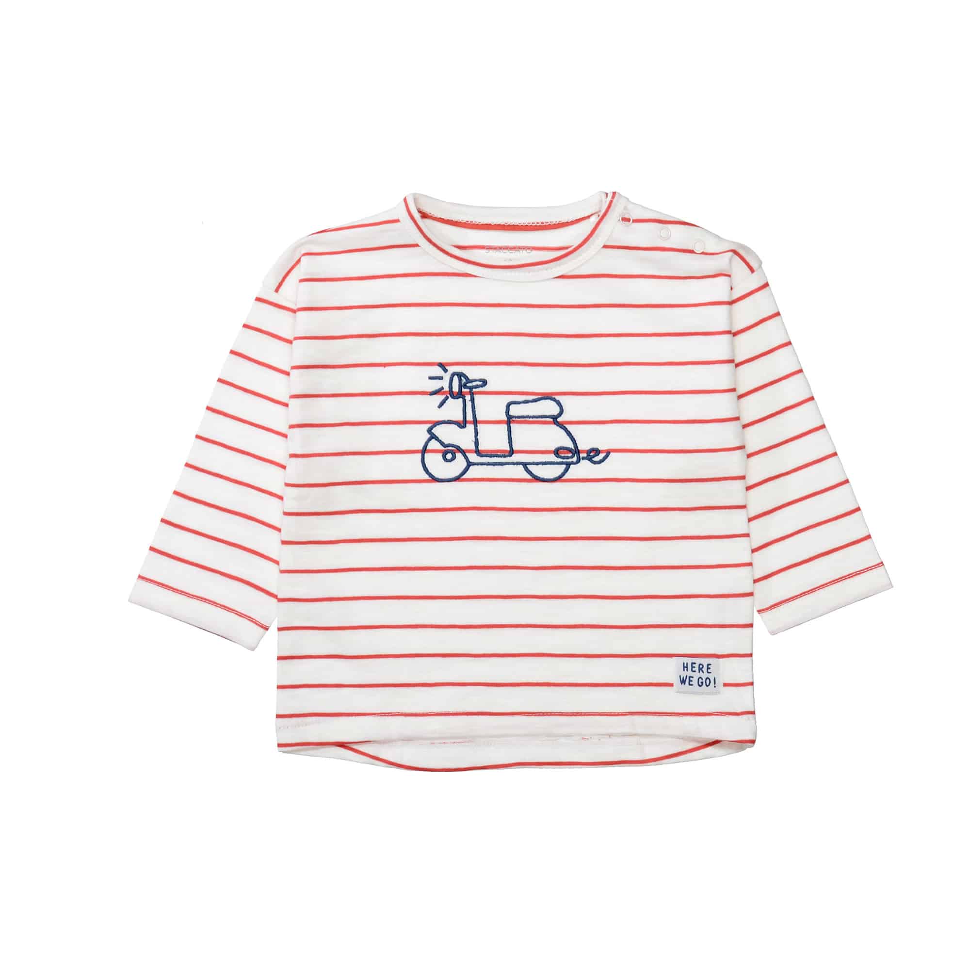 Langarmshirts, STACCATO, Beige – Besonderheit: aus 100% Baumwolle