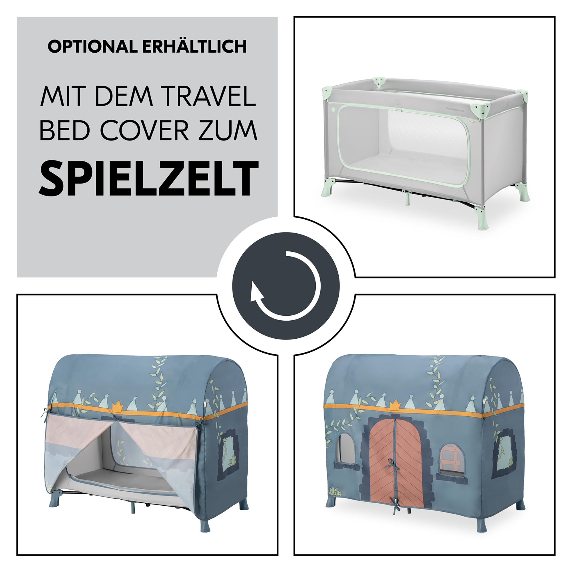 Reisebetten & Zubehör, hauck, Grün – Produktansicht