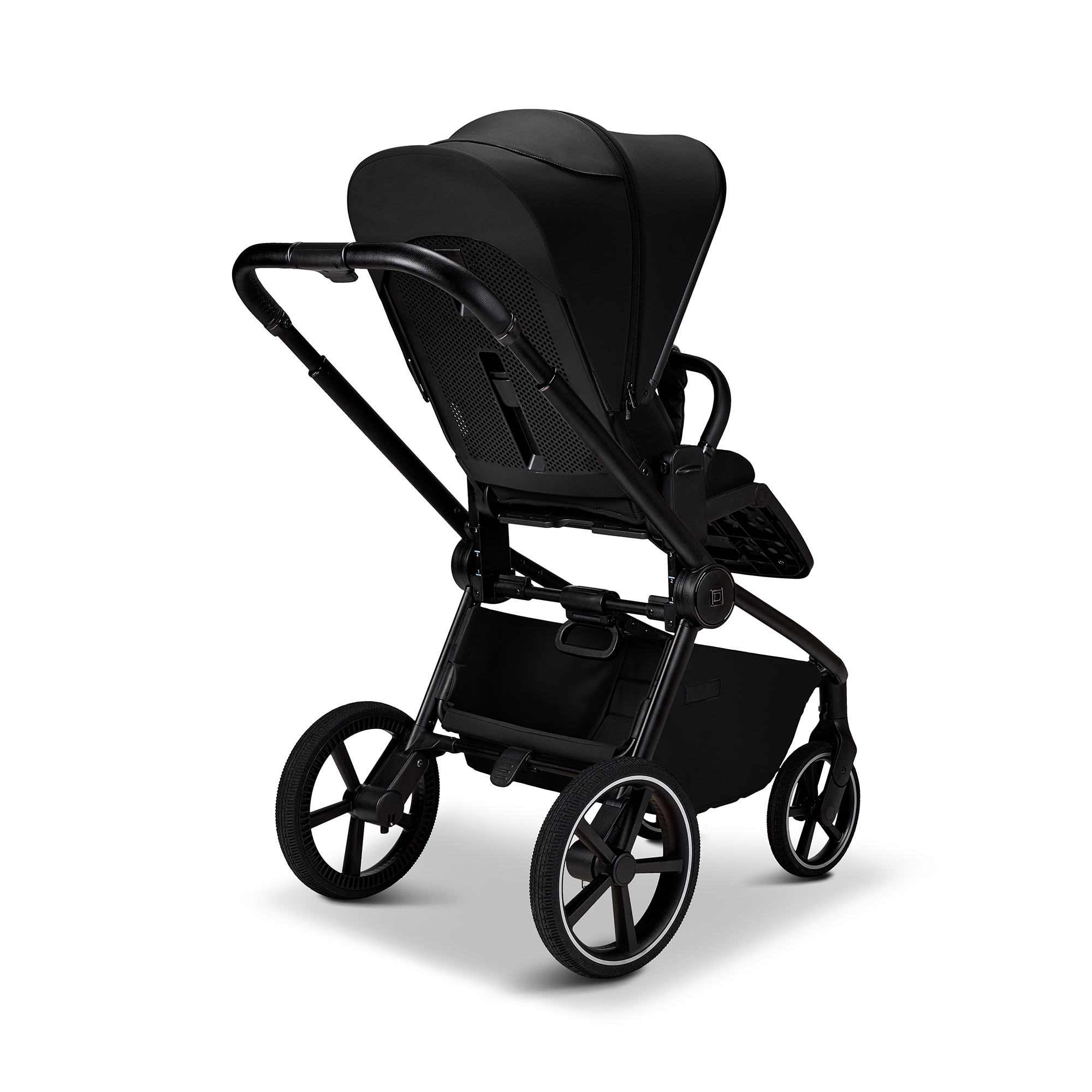 Kombi-Kinderwagen, MOON, Schwarz – Produktansicht