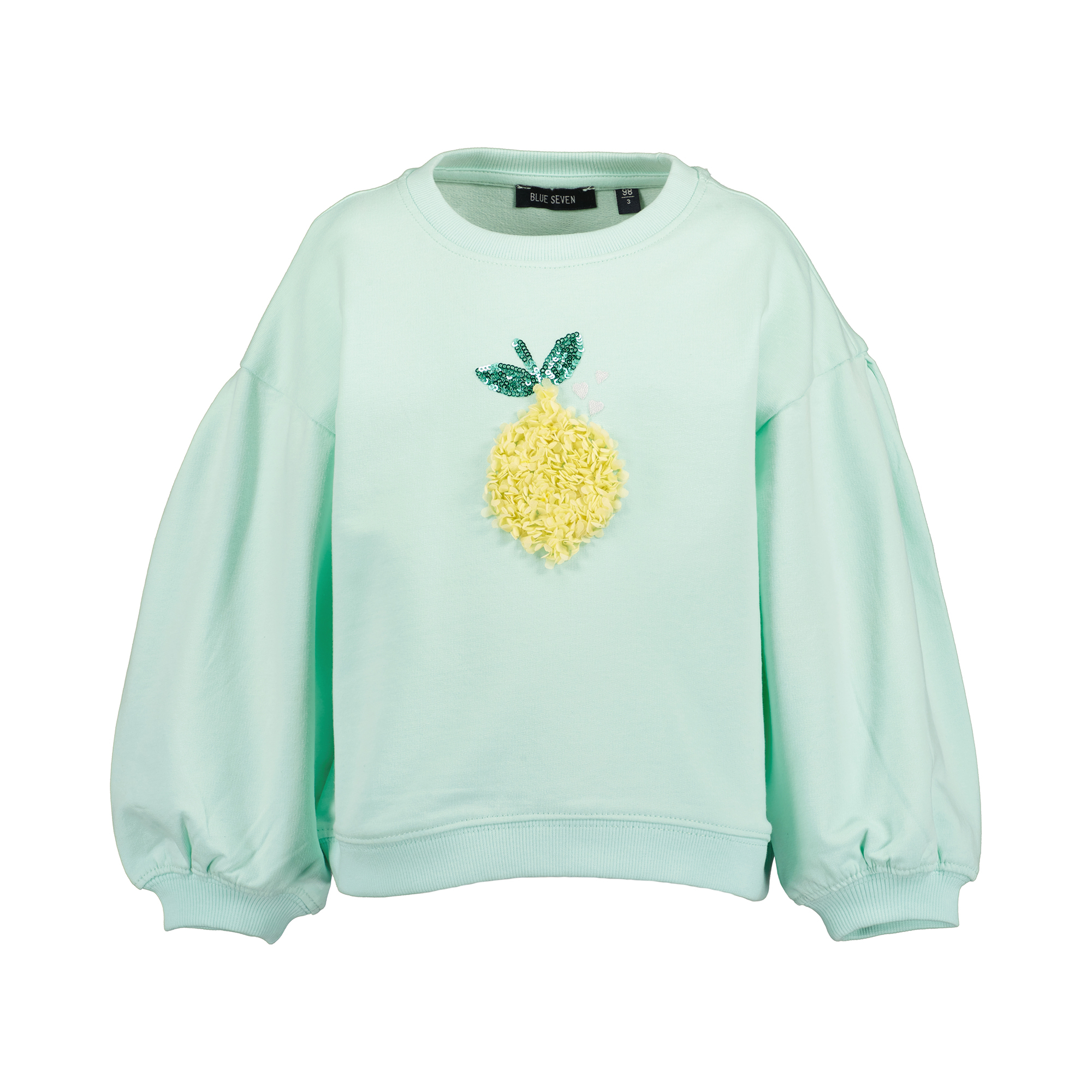 Pullover & Sweatshirts, blue seven, Blau – Besonderheit: aus 95% Baumwolle