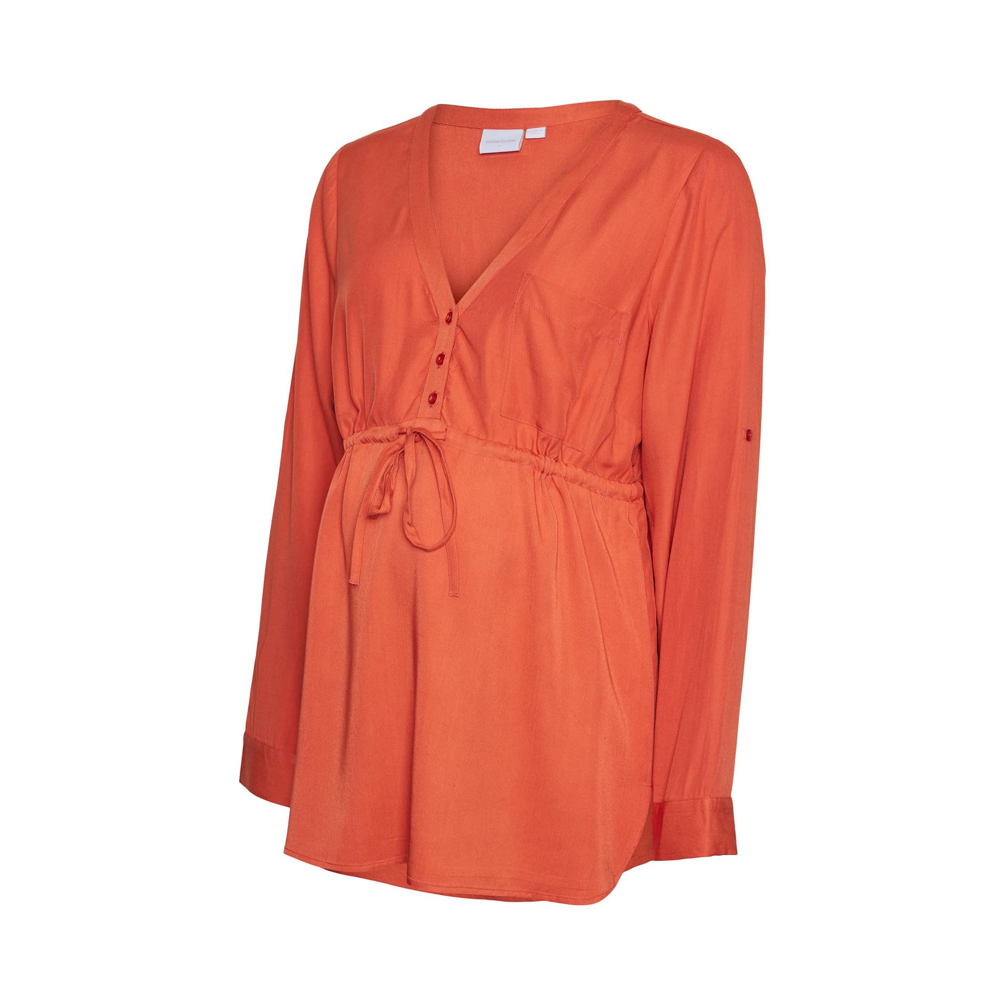 Umstandsoberteile, Mamalicious, Rot – Besonderheit: Kordelzugverschluss und Knopf-Details