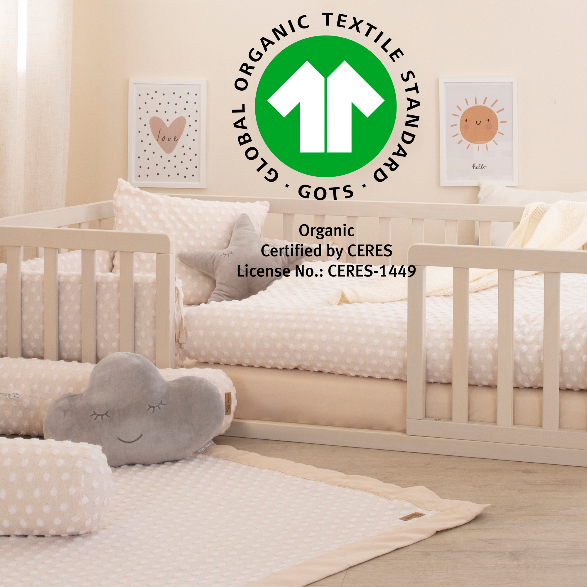 Spannbettlaken, roba, Beige – Produktansicht