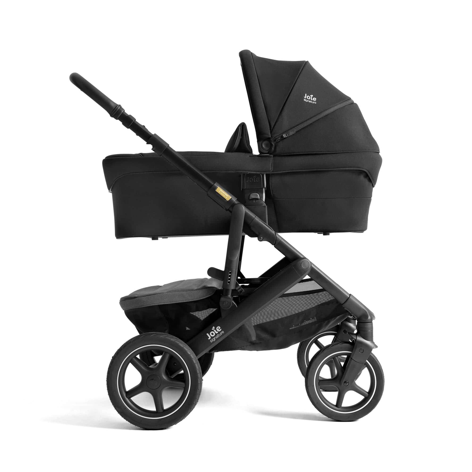 Kombi-Kinderwagen, Joie signature, Schwarz – Besonderheit: gefederter Flex™-Komfort-Sportsitz mit zusätzlich gepolsterter Rückenlehne
