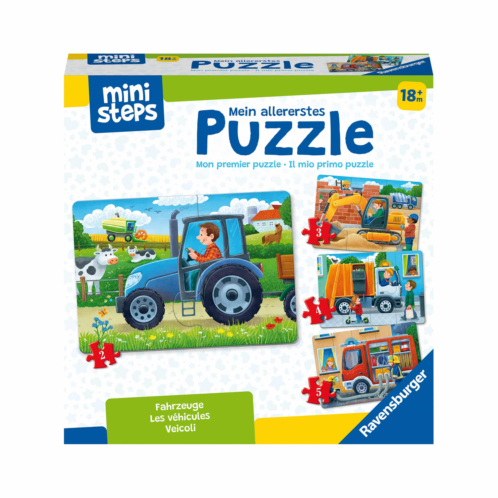 Ravensburger, Mehrfarbig – Besonderheit: 4 verschiedene Fahrzeug-Motive