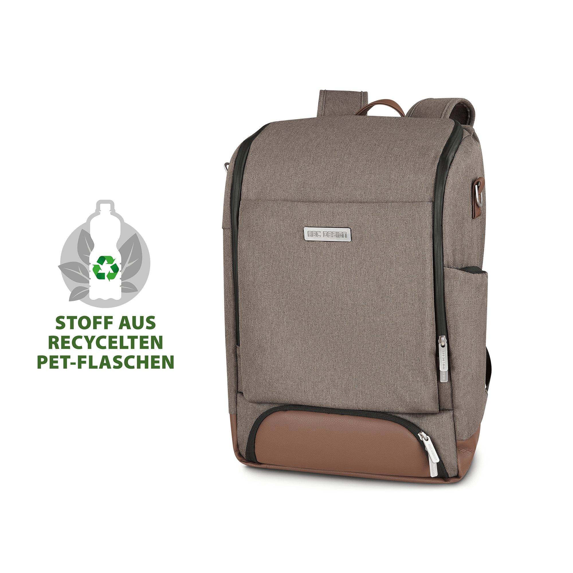 Wickelrucksäcke, ABC DESIGN, Beige – Produktansicht