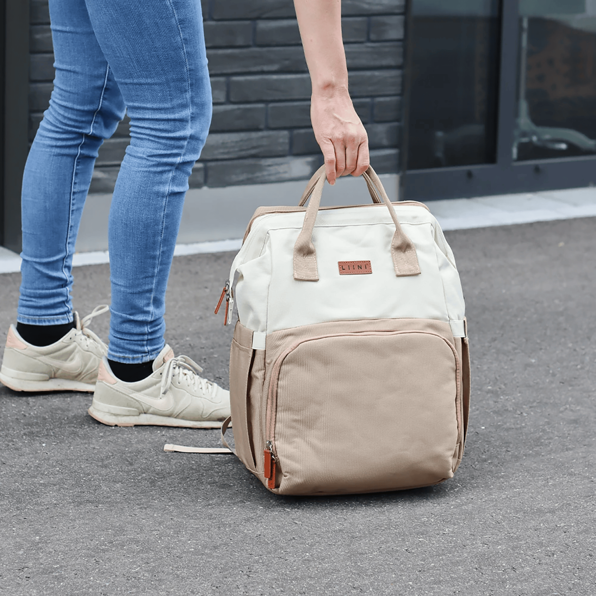 Wickeltaschen, LIINI, Beige – Produktansicht