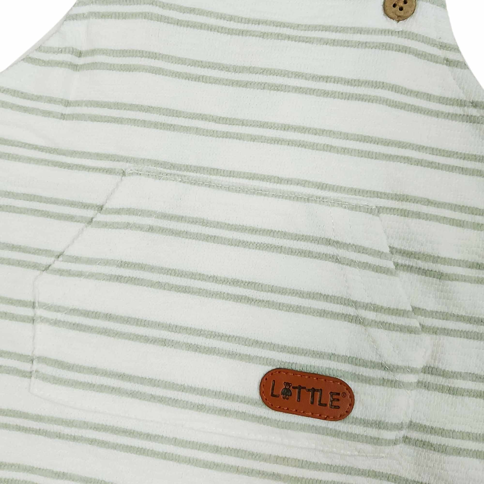 Latzhosen, LITTLE, Weiß – Besonderheit: aus 100% Baumwolle