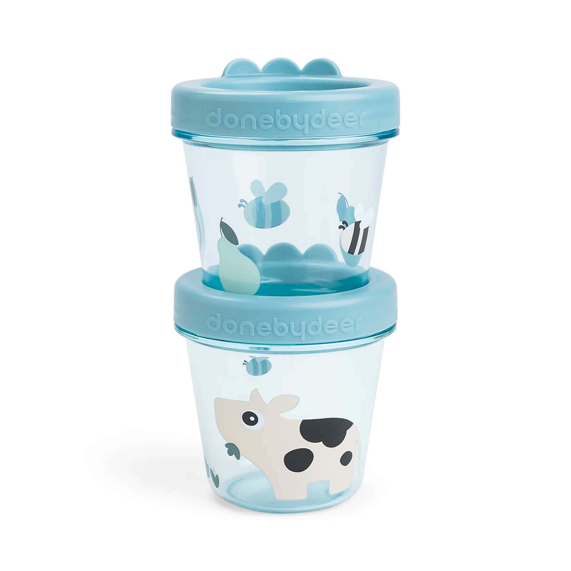 Brotdosen & Snackboxen, done by deer, Blau – Besonderheit: auslaufsicher und luftdicht
