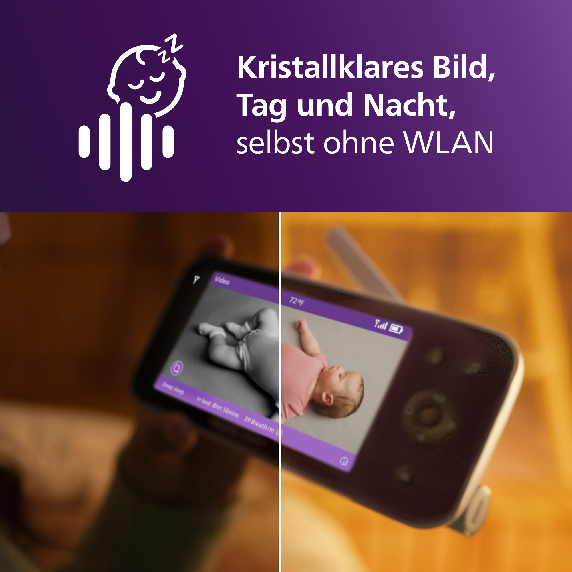 Video Babyphone, PHILIPS AVENT, Weiß – Produktansicht