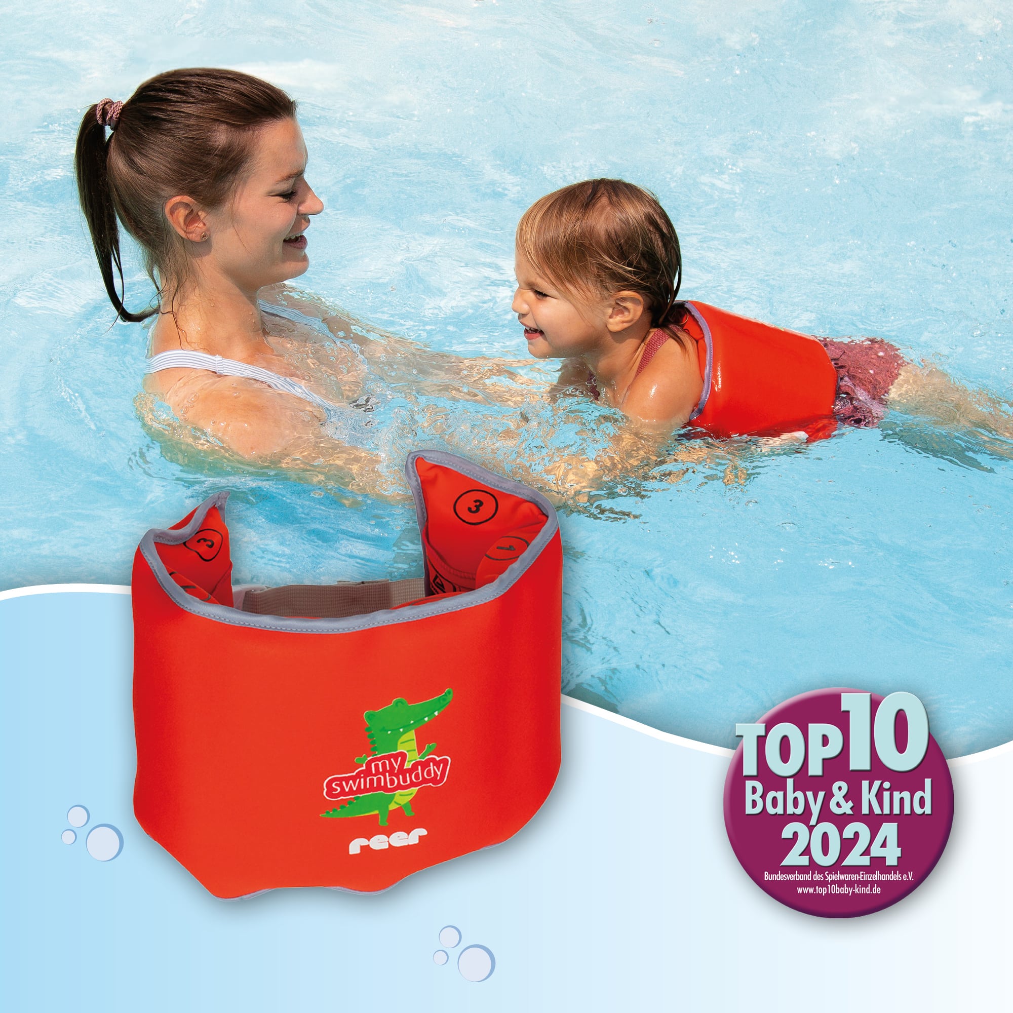 Schwimmflügel & Schwimmhilfen, reer, Rot – Produktansicht
