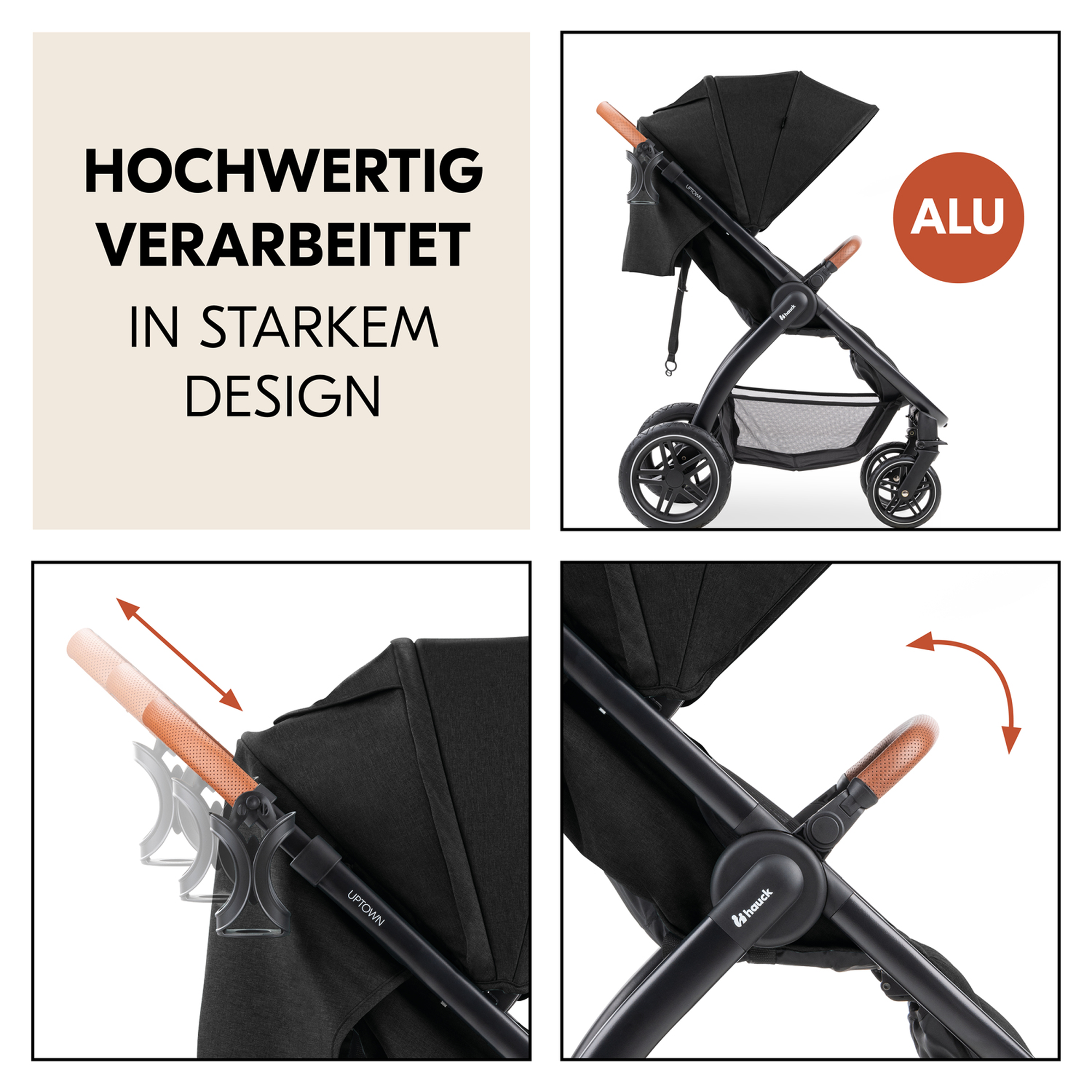 Buggys, hauck, Schwarz – Produktansicht