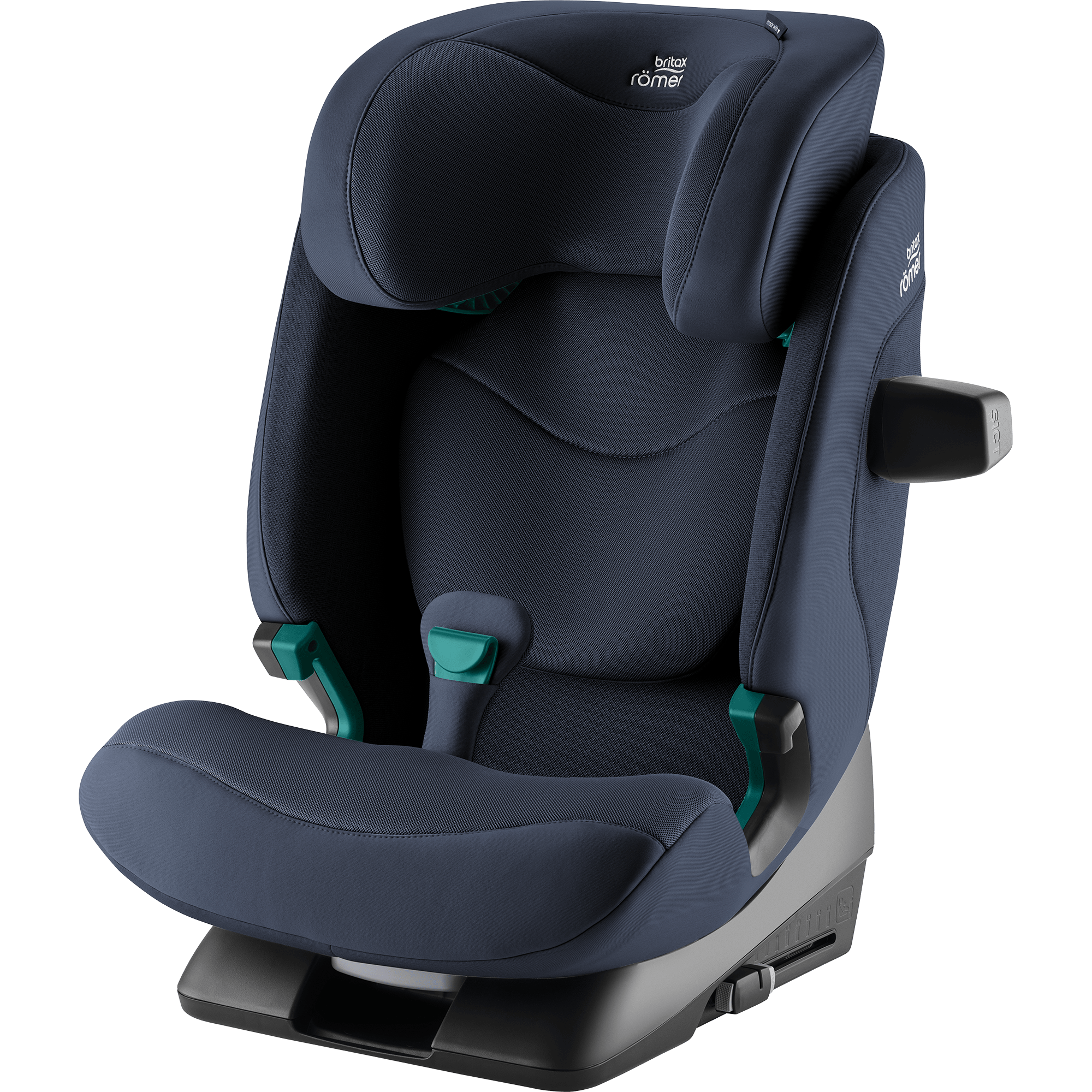 Kindersitze 15-36 kg, Gruppe 2/3, Britax Römer, Blau – Besonderheit: mit nur zwei Klicks ist der SAFEFIX dank ISOFIX Konnektoren installiert, während Anzeigen die korrekte und sichere Befestigung bestätigen 